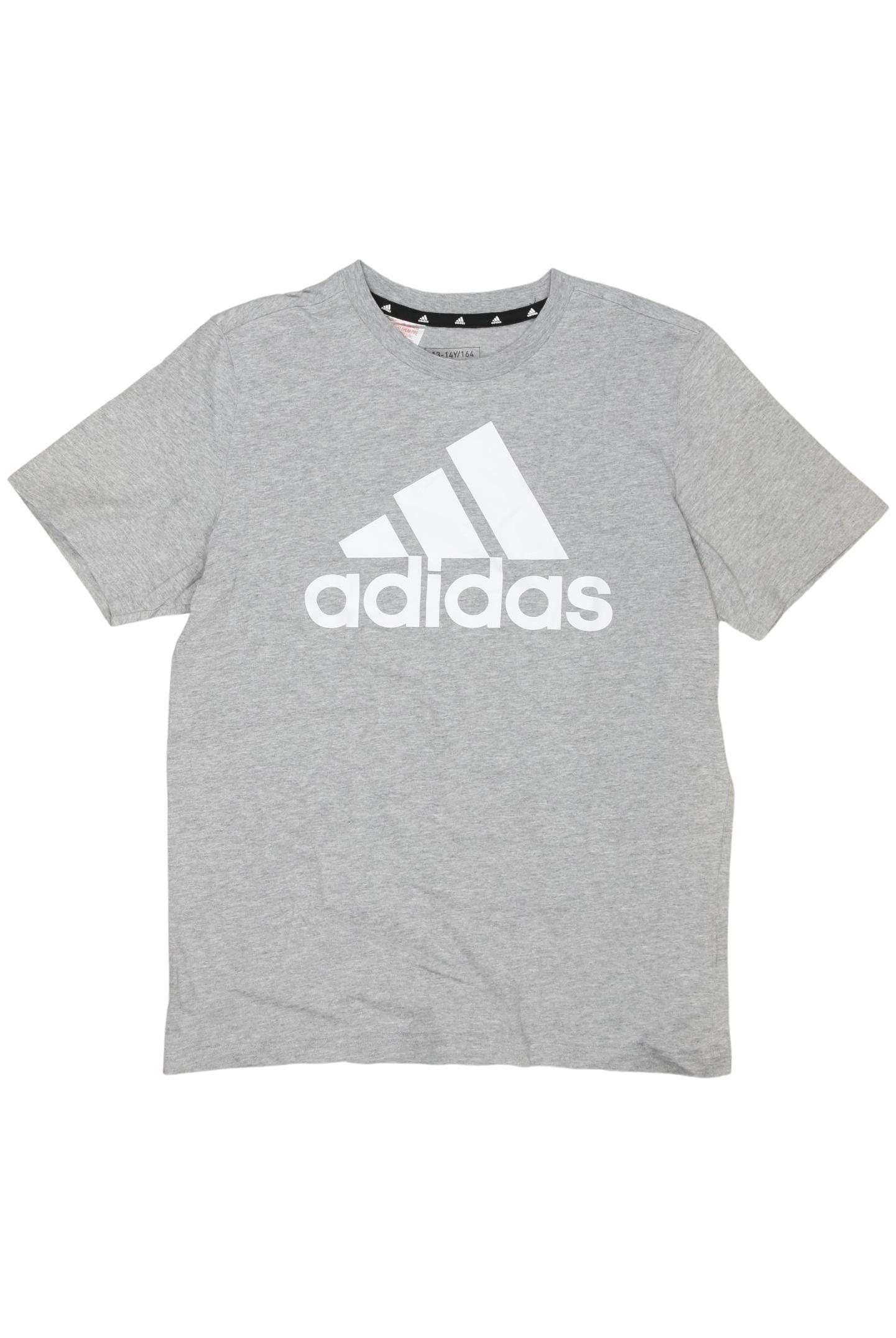 

adidas Jungen T-Shirt, grau, Gr. 164
