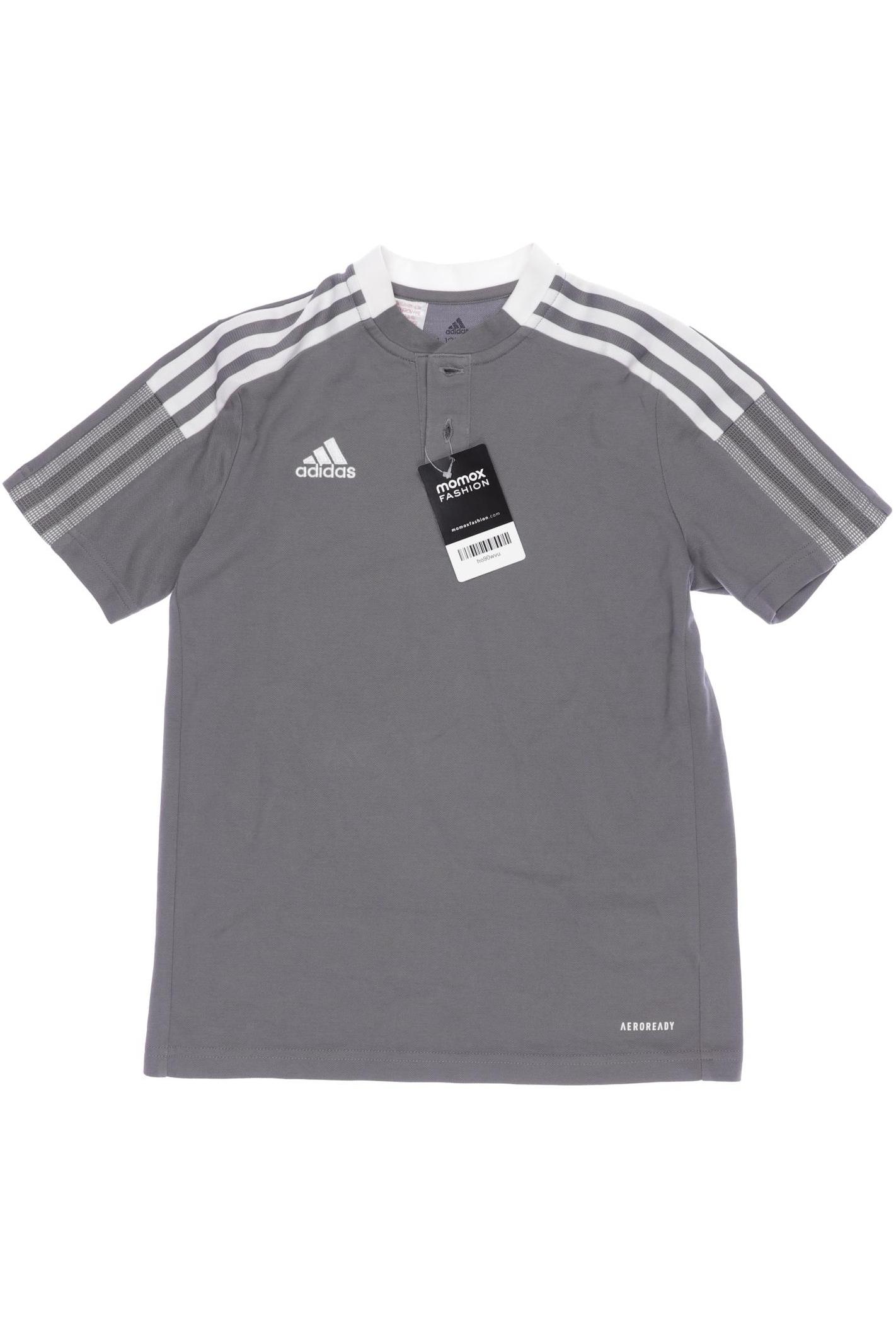 

adidas Herren T-Shirt, grau, Gr. 152