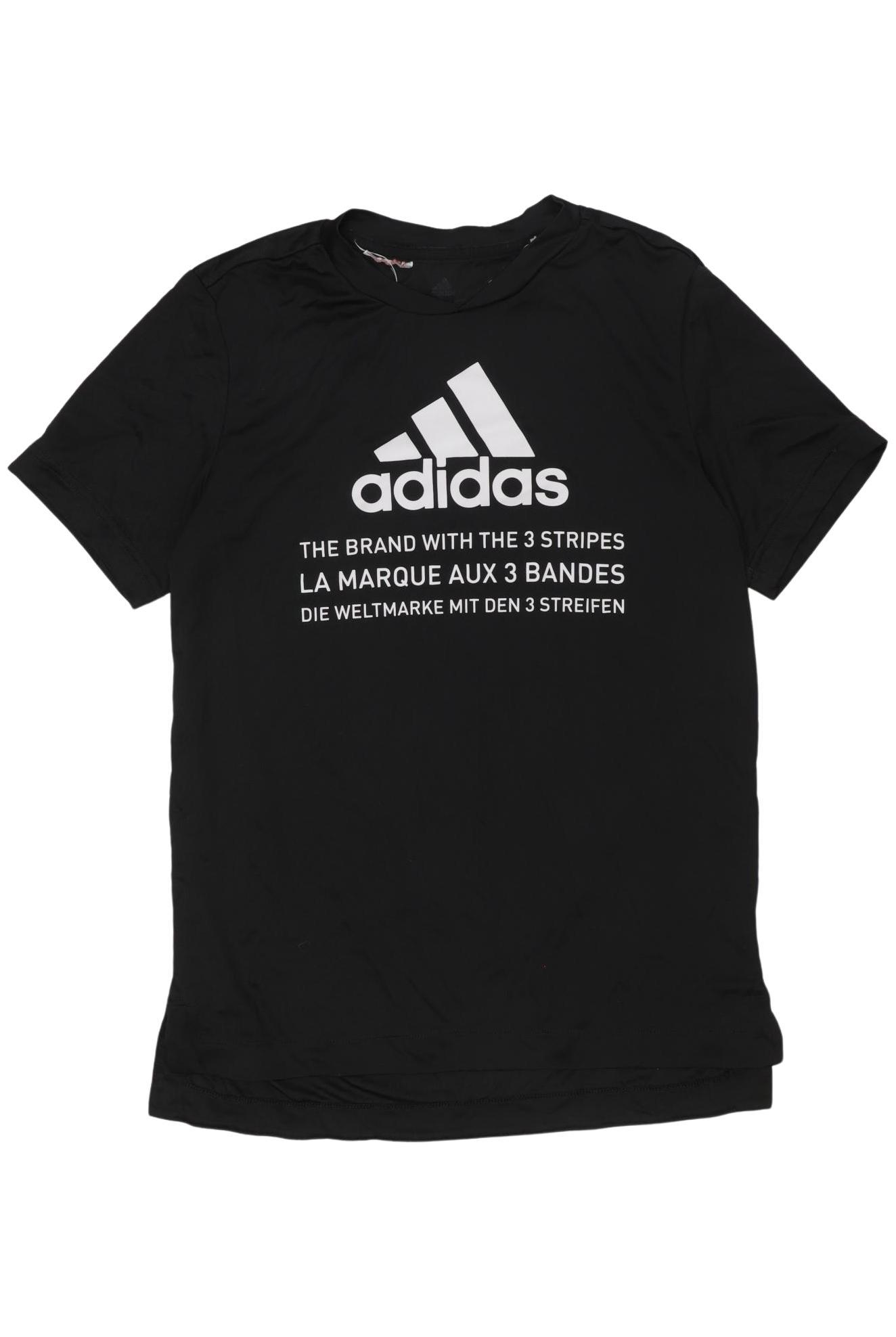 

adidas Jungen T-Shirt, schwarz, Gr. 152