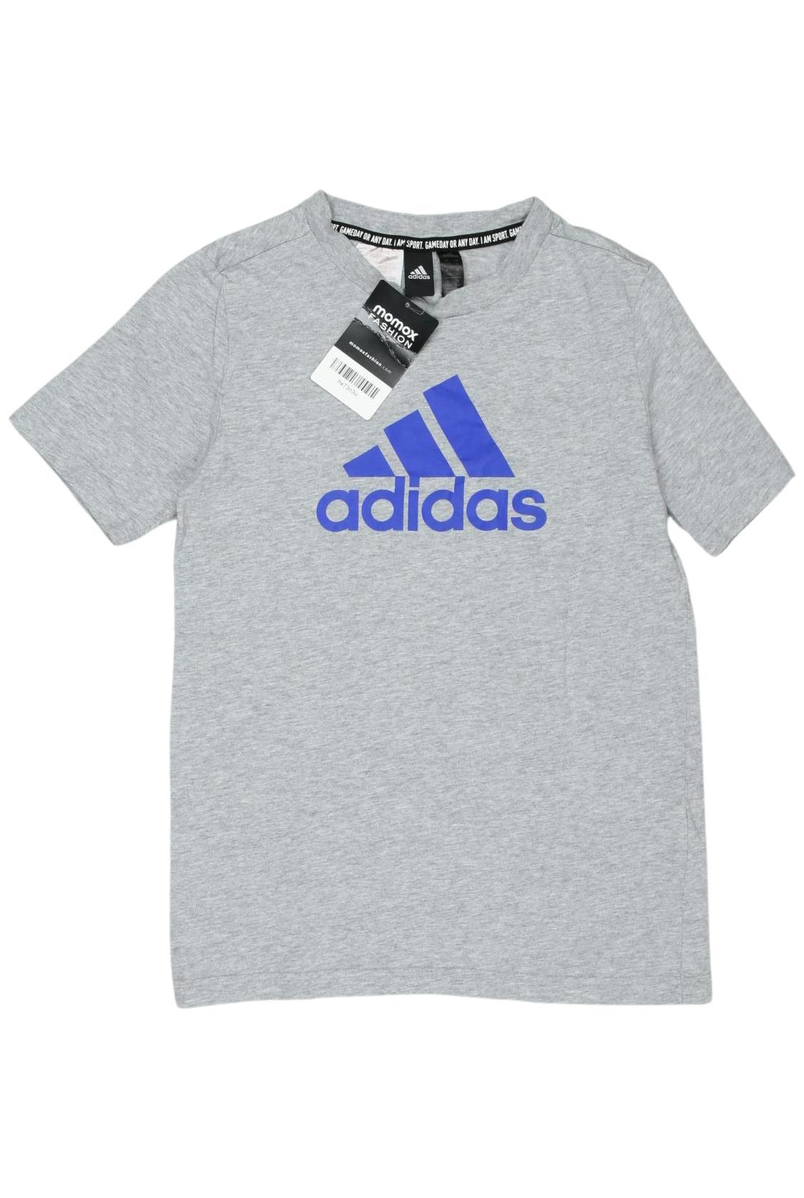 

adidas Herren T-Shirt, grau, Gr. 140