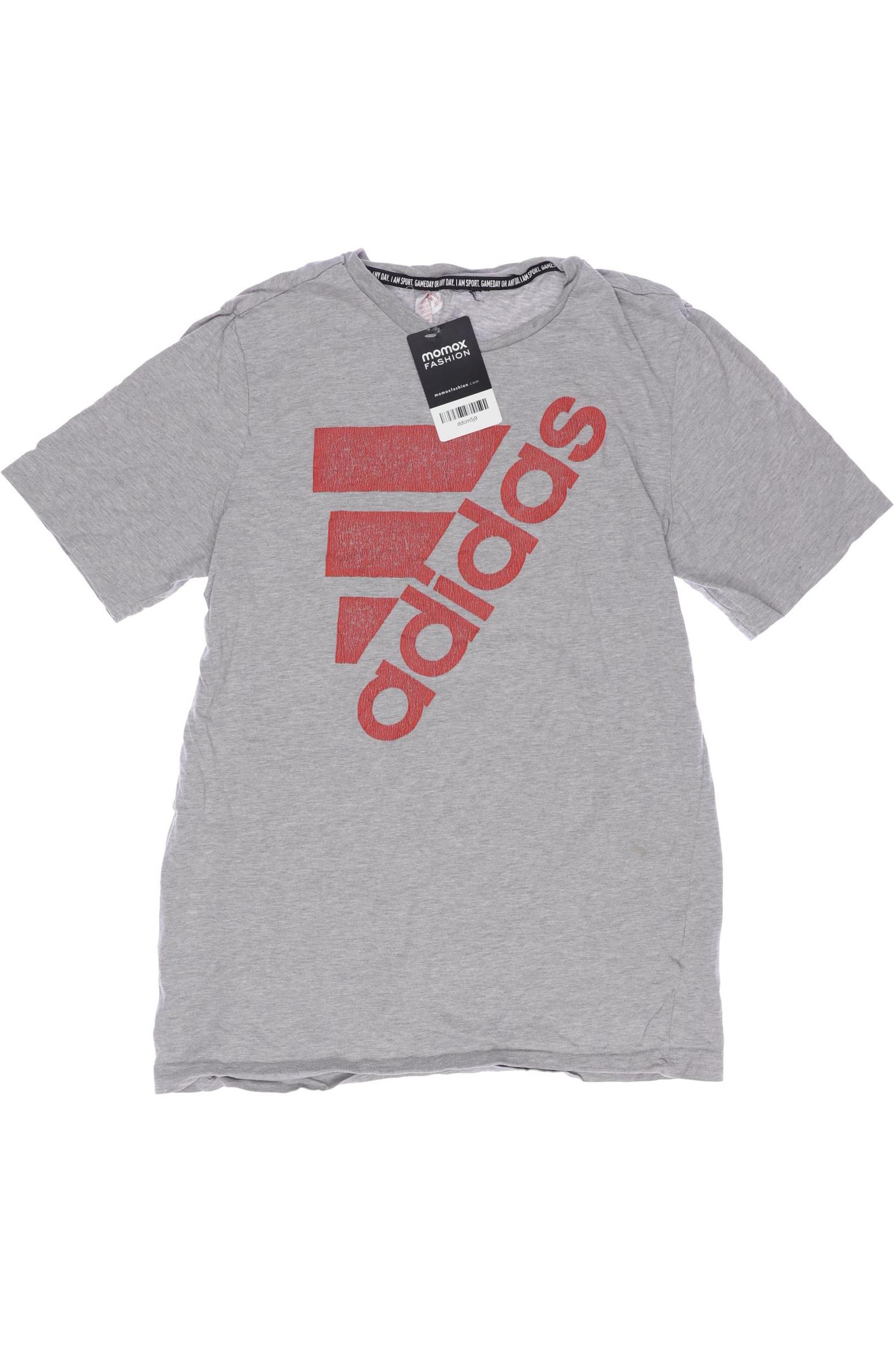 

adidas Herren T-Shirt, grau, Gr. 176