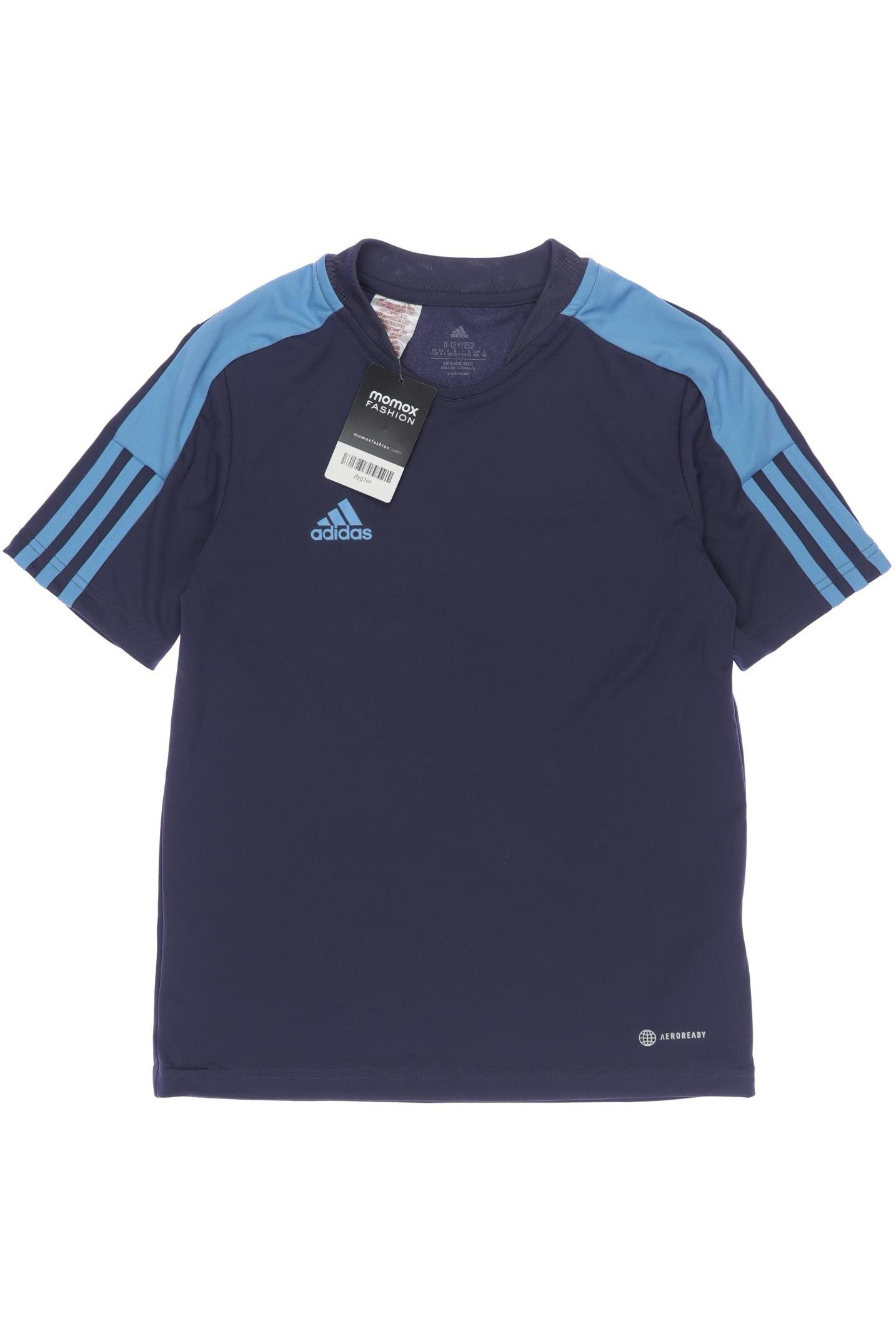 

adidas Herren T-Shirt, marineblau, Gr. 152