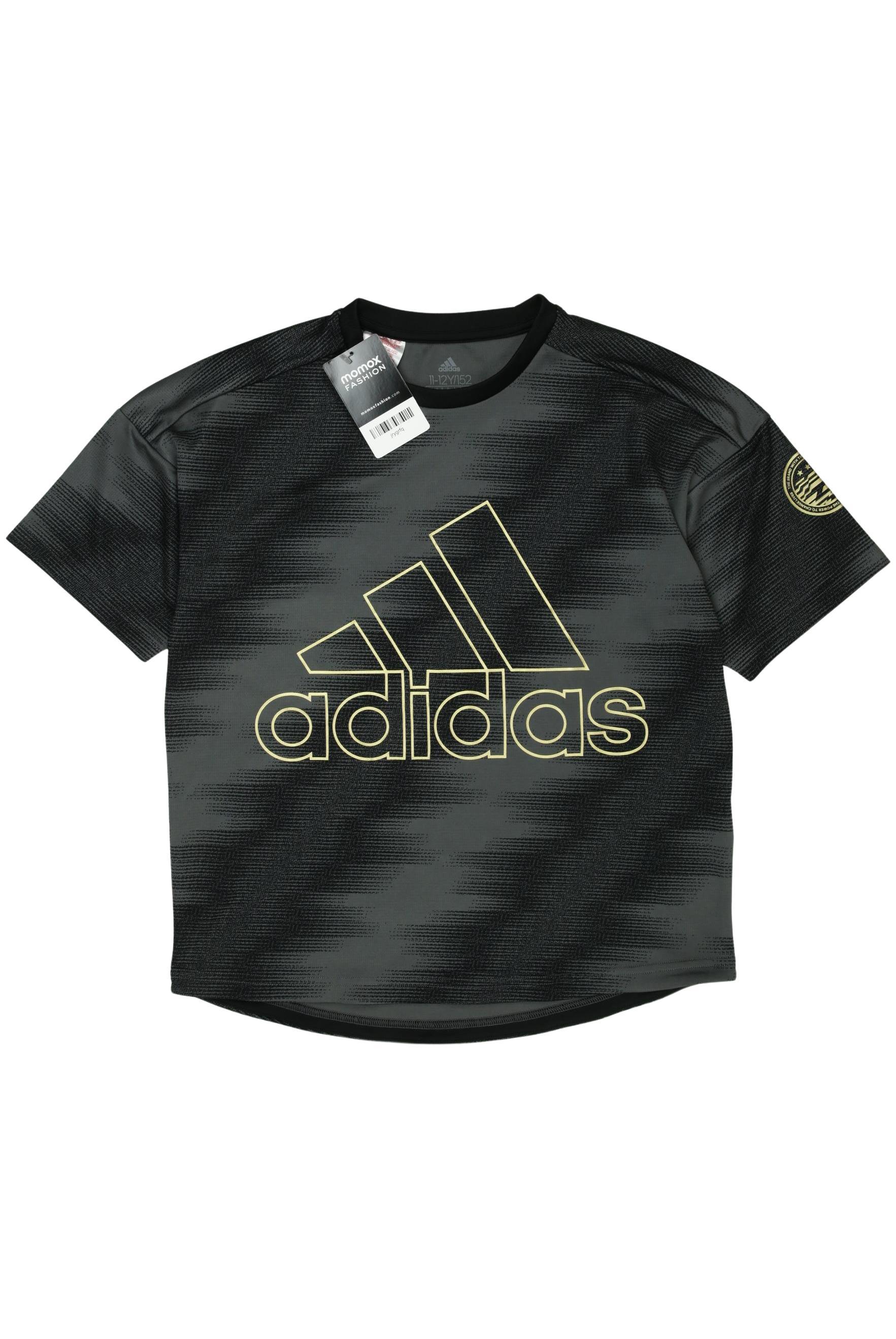 

adidas Herren T-Shirt, grau, Gr. 152