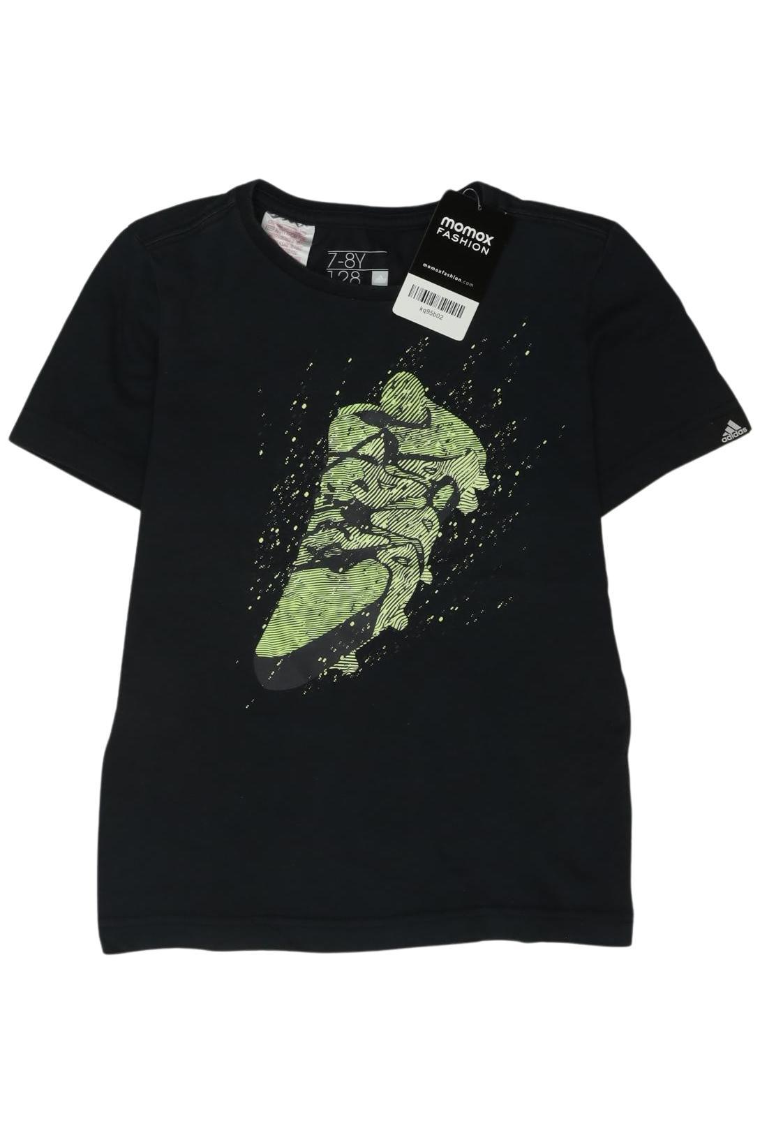 

adidas Jungen T-Shirt, schwarz, Gr. 128