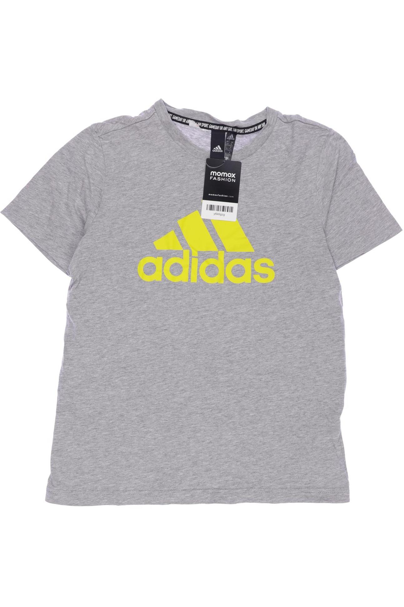 

adidas Herren T-Shirt, grau, Gr. 152