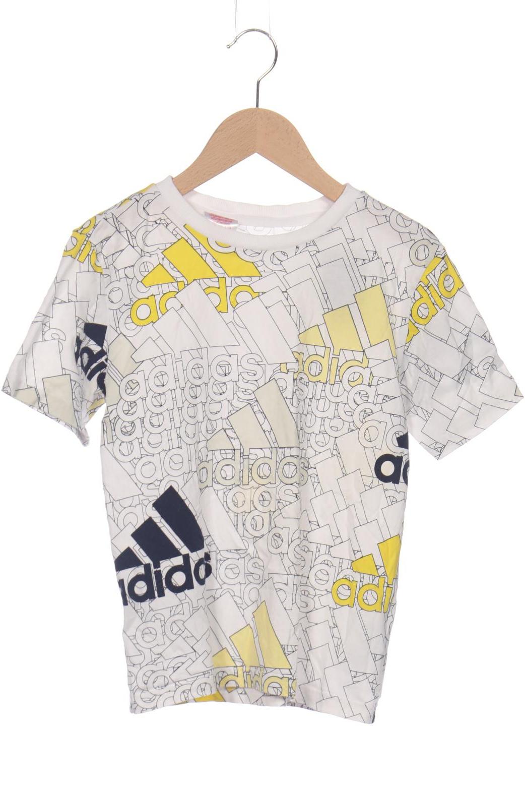 

adidas Herren T-Shirt, weiß, Gr. 140