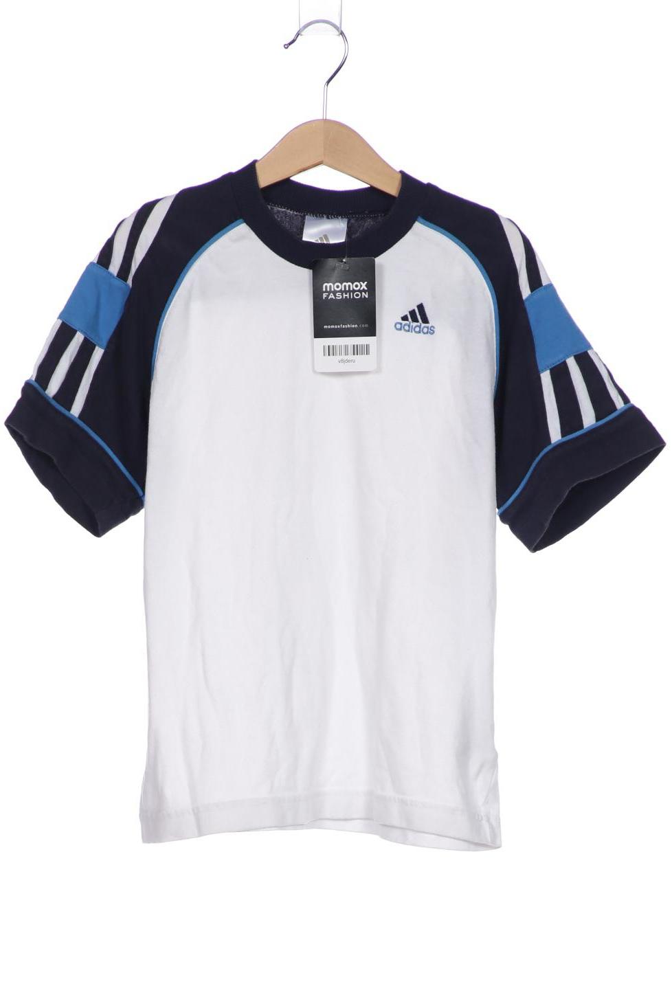 

adidas Jungen T-Shirt, weiß, Gr. 128