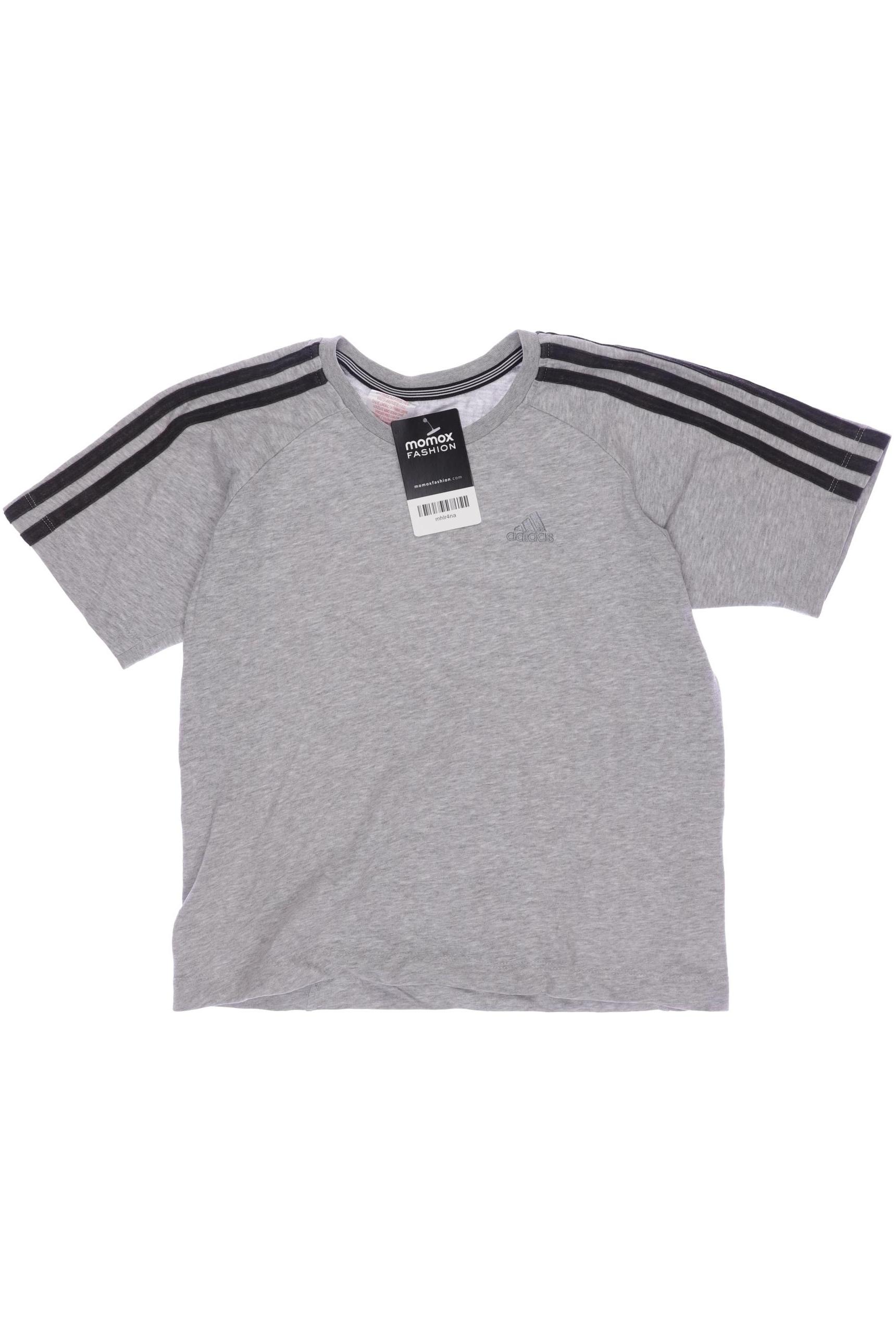 

adidas Herren T-Shirt, grau, Gr. 140