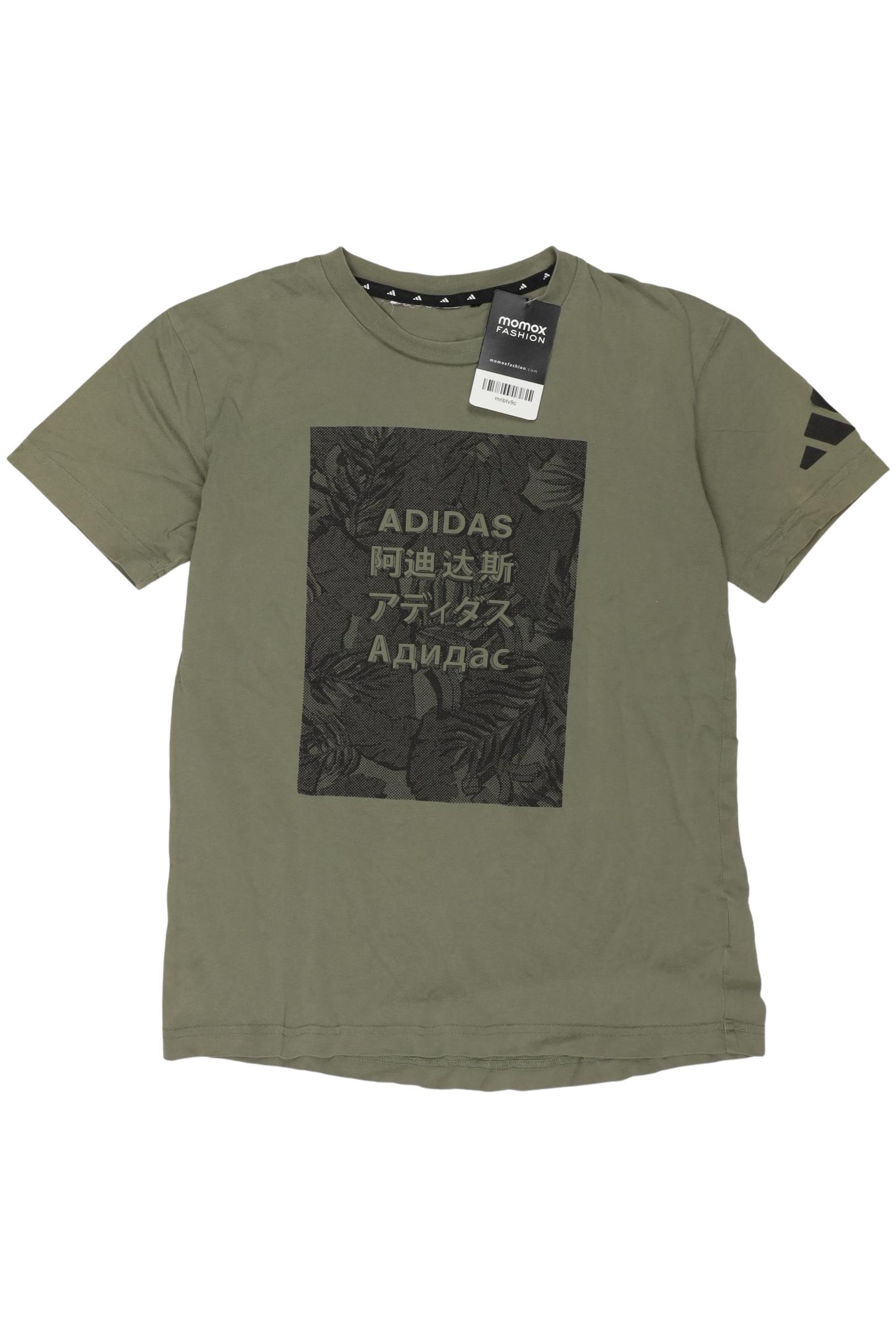 

adidas Jungen T-Shirt, grün, Gr. 164