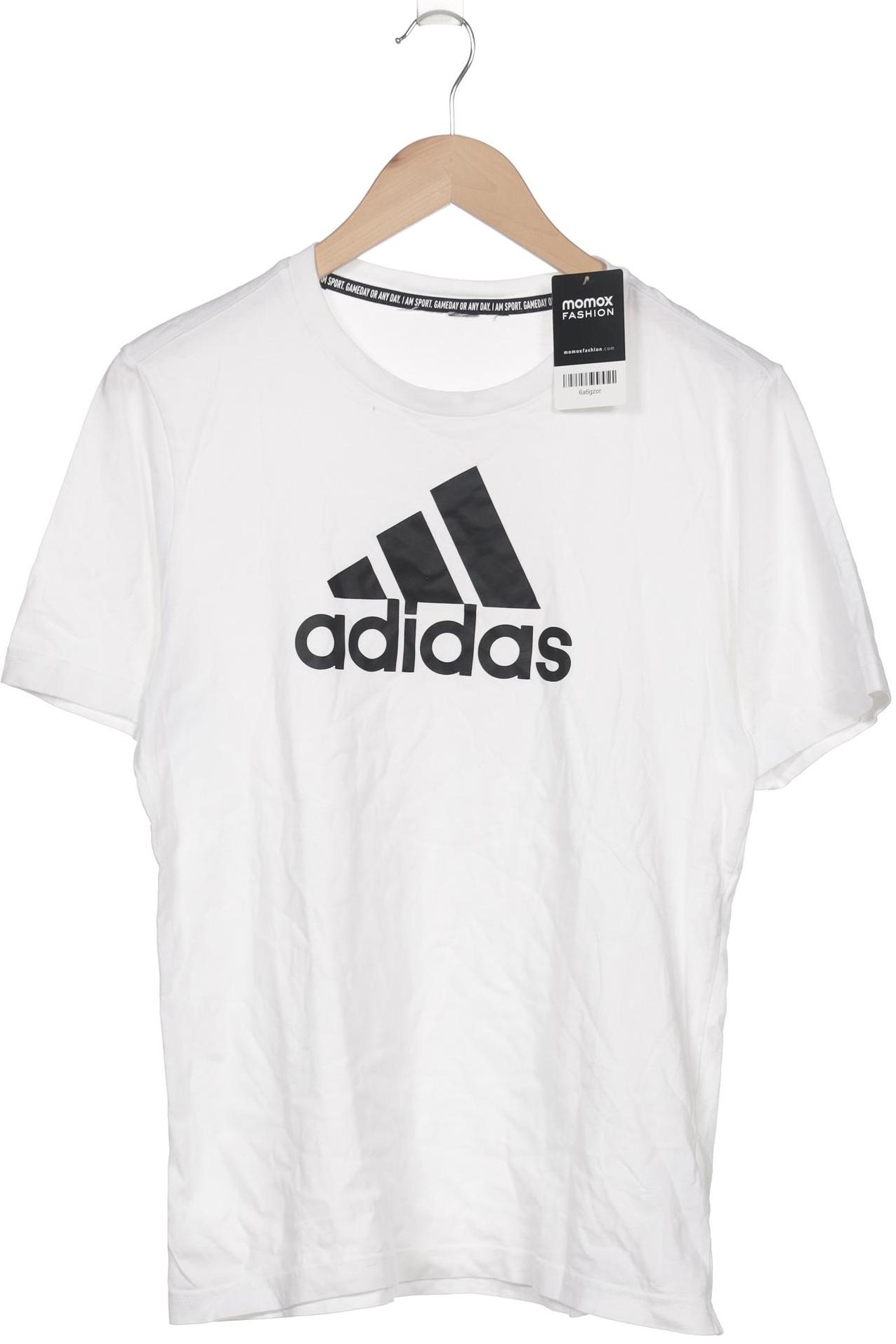 

adidas Herren T-Shirt, weiß, Gr. 176