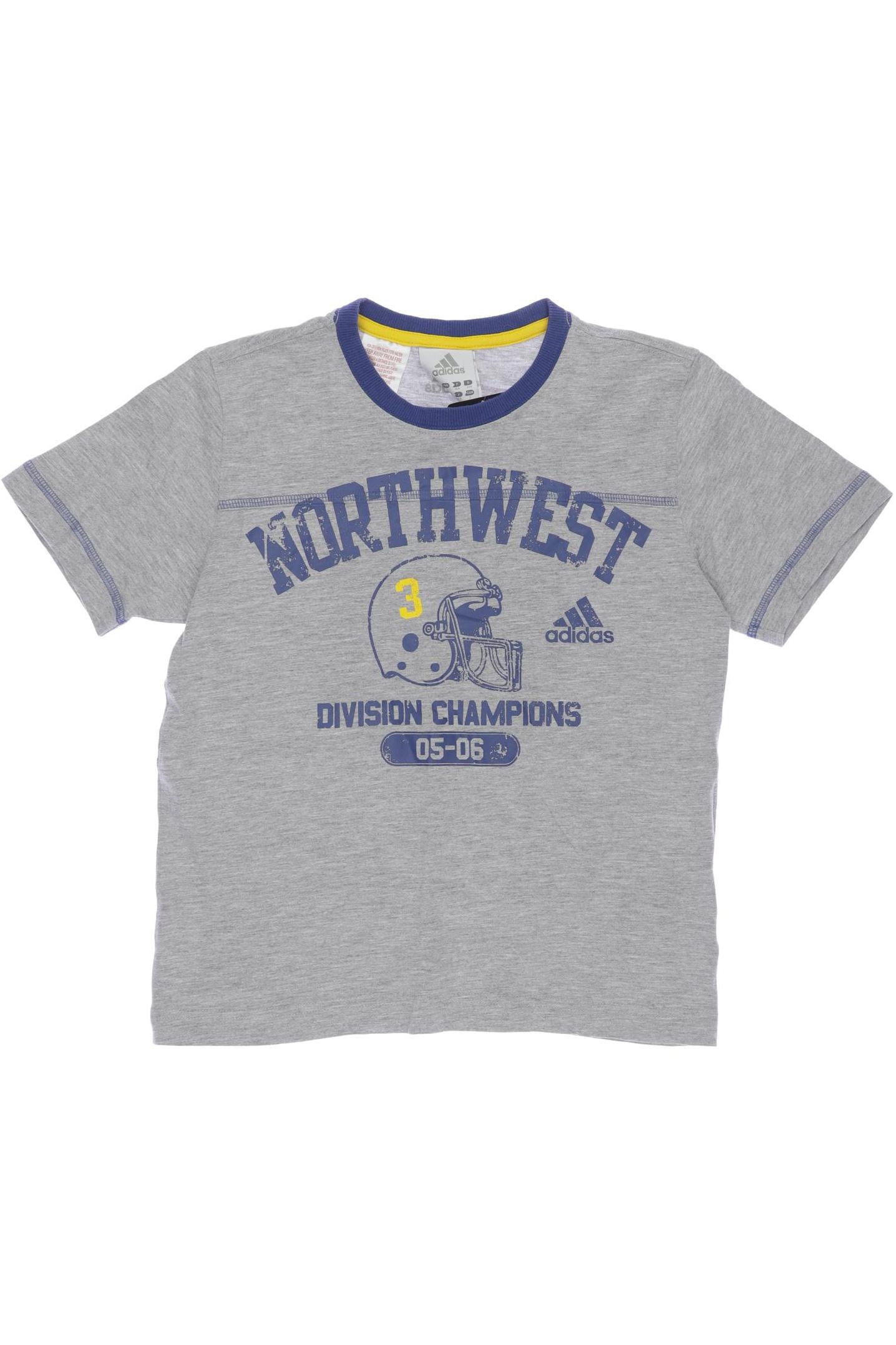 

adidas Herren T-Shirt, grau, Gr. 140