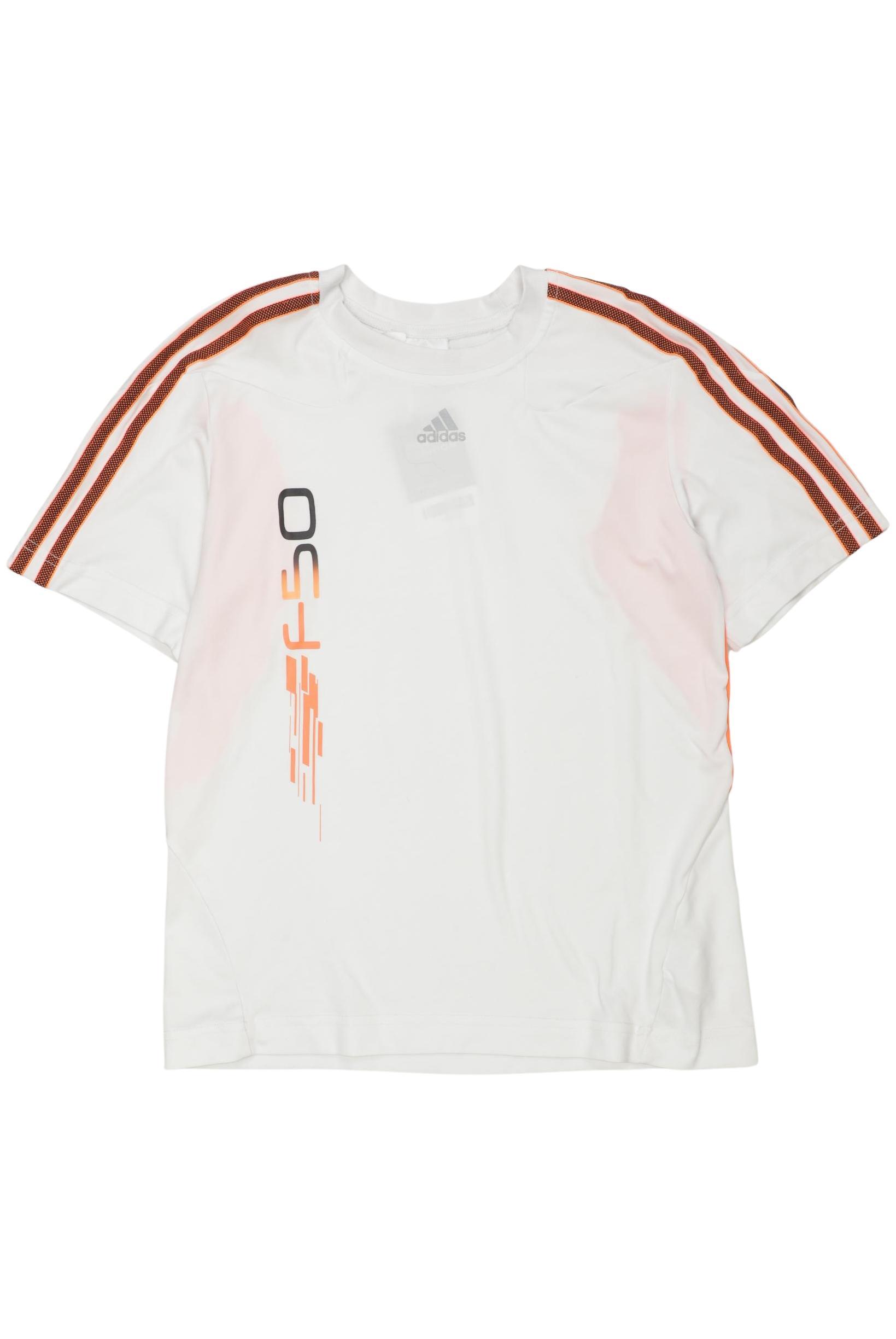 

adidas Jungen T-Shirt, weiß, Gr. 152