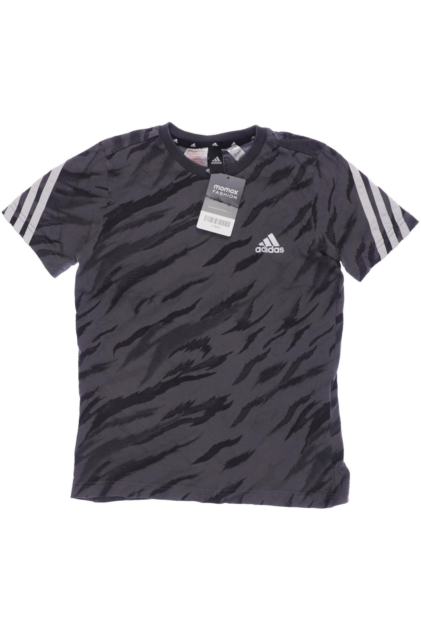 

adidas Herren T-Shirt, grau, Gr. 140