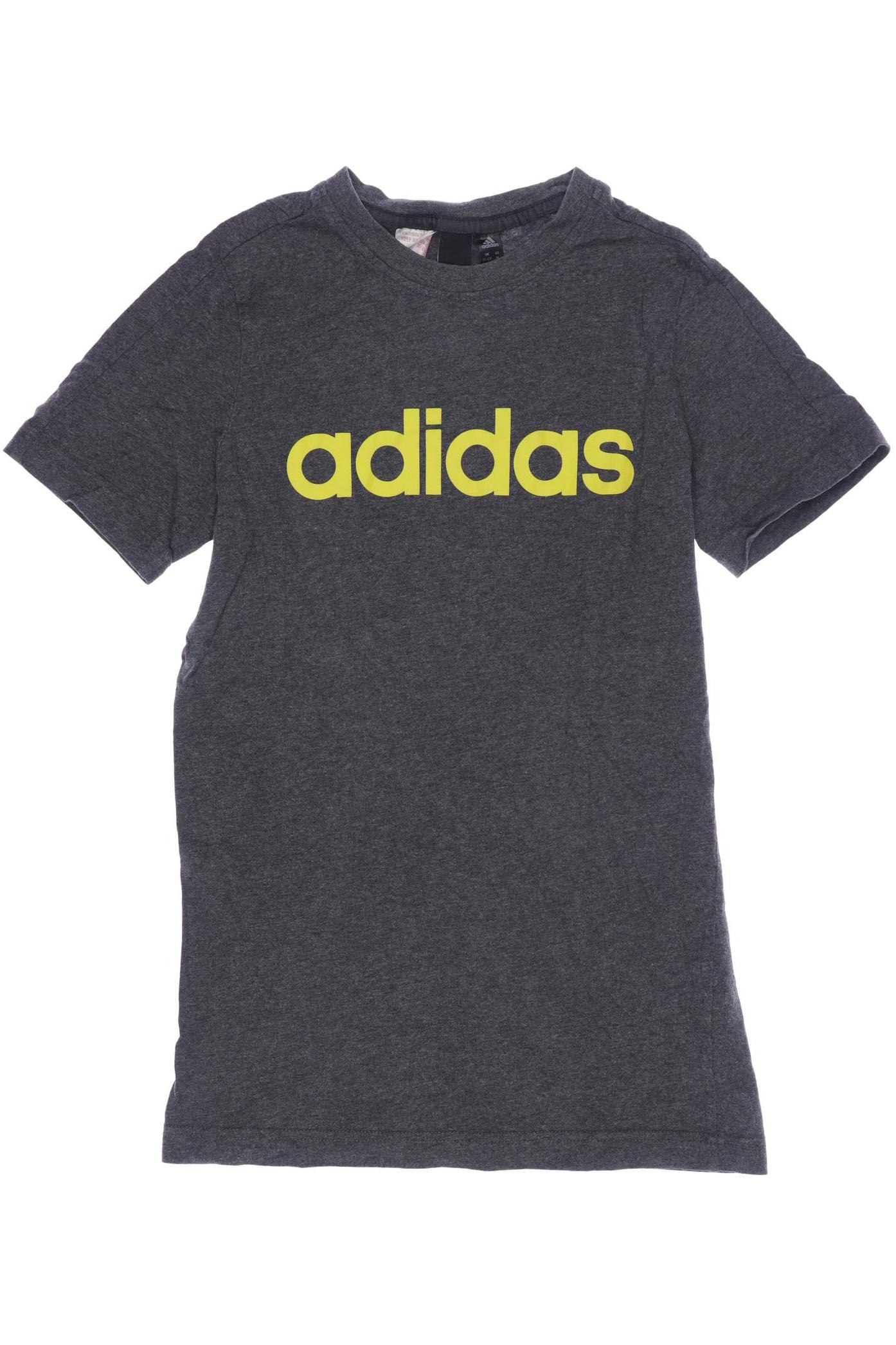 

adidas Herren T-Shirt, grau, Gr. 152