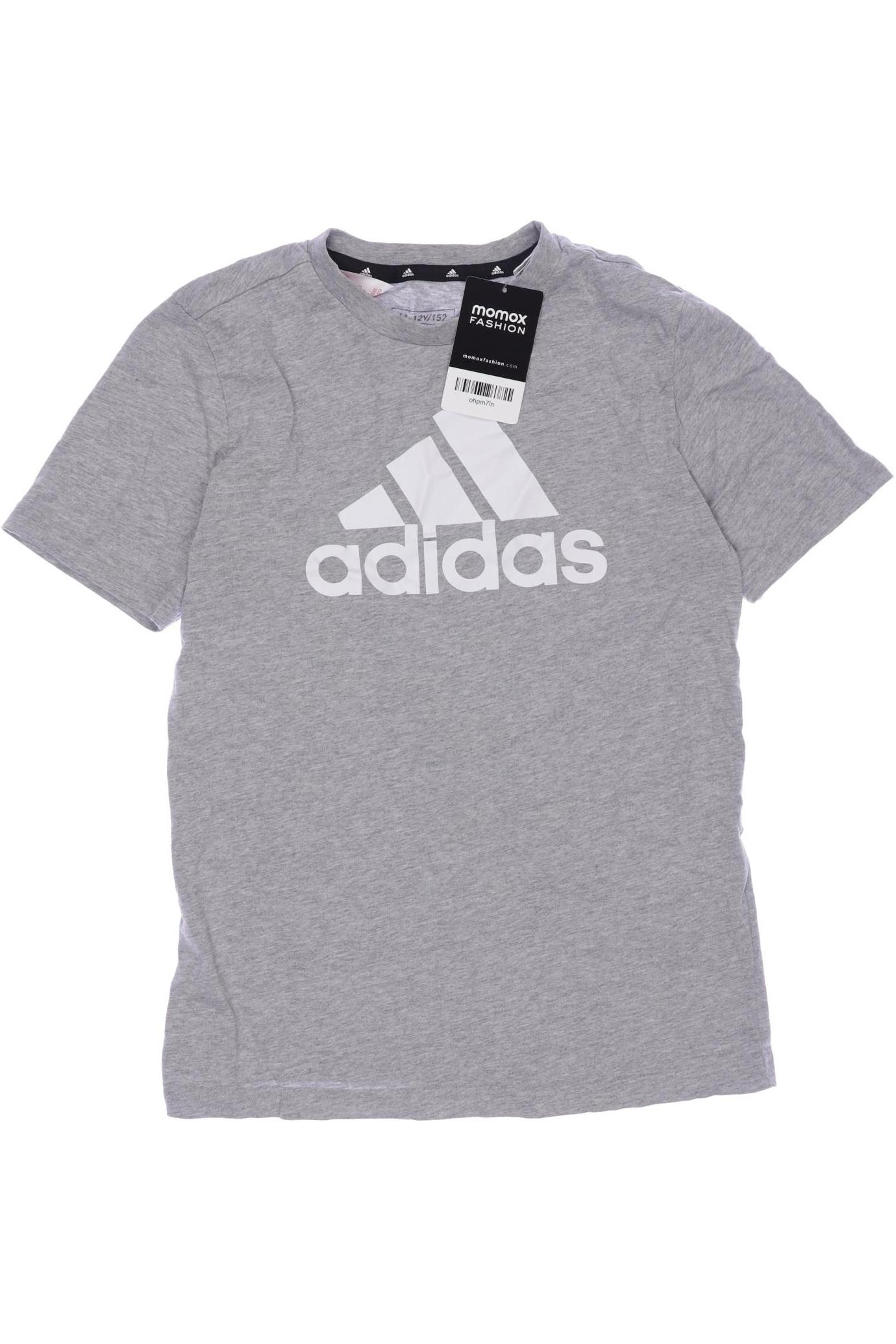 

adidas Herren T-Shirt, grau, Gr. 152
