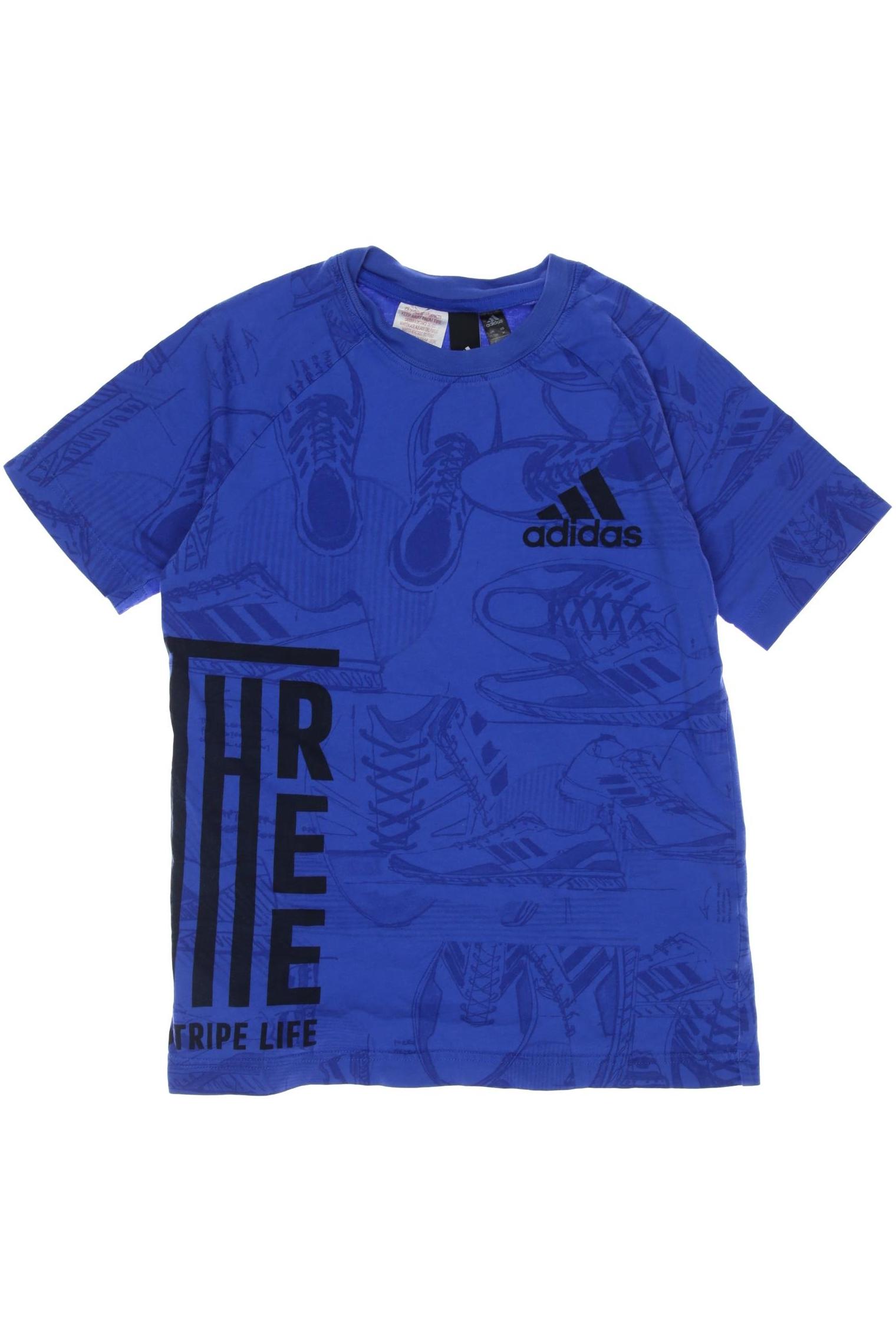 

adidas Herren T-Shirt, blau, Gr. 152