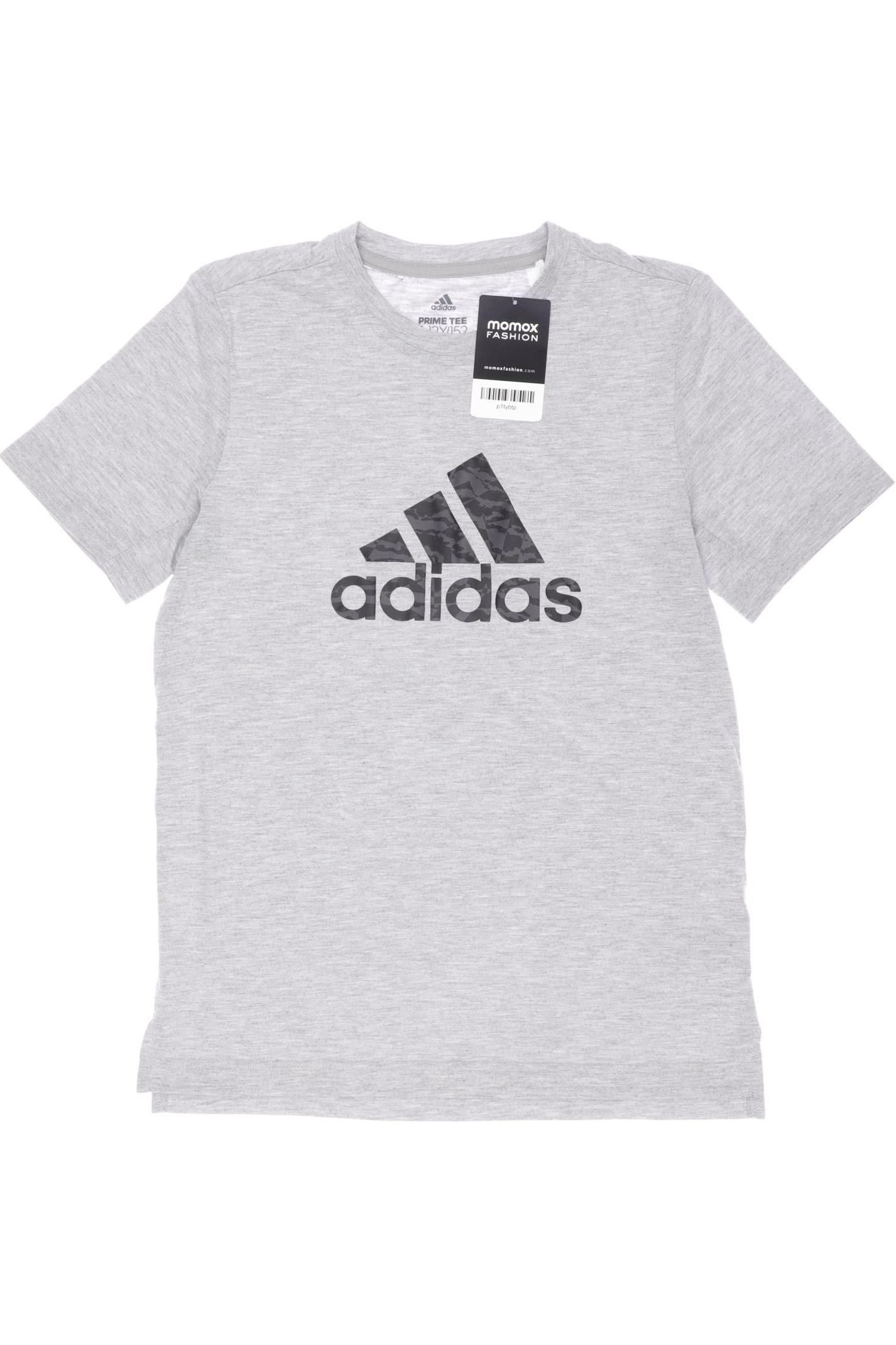 

adidas Herren T-Shirt, grau, Gr. 152