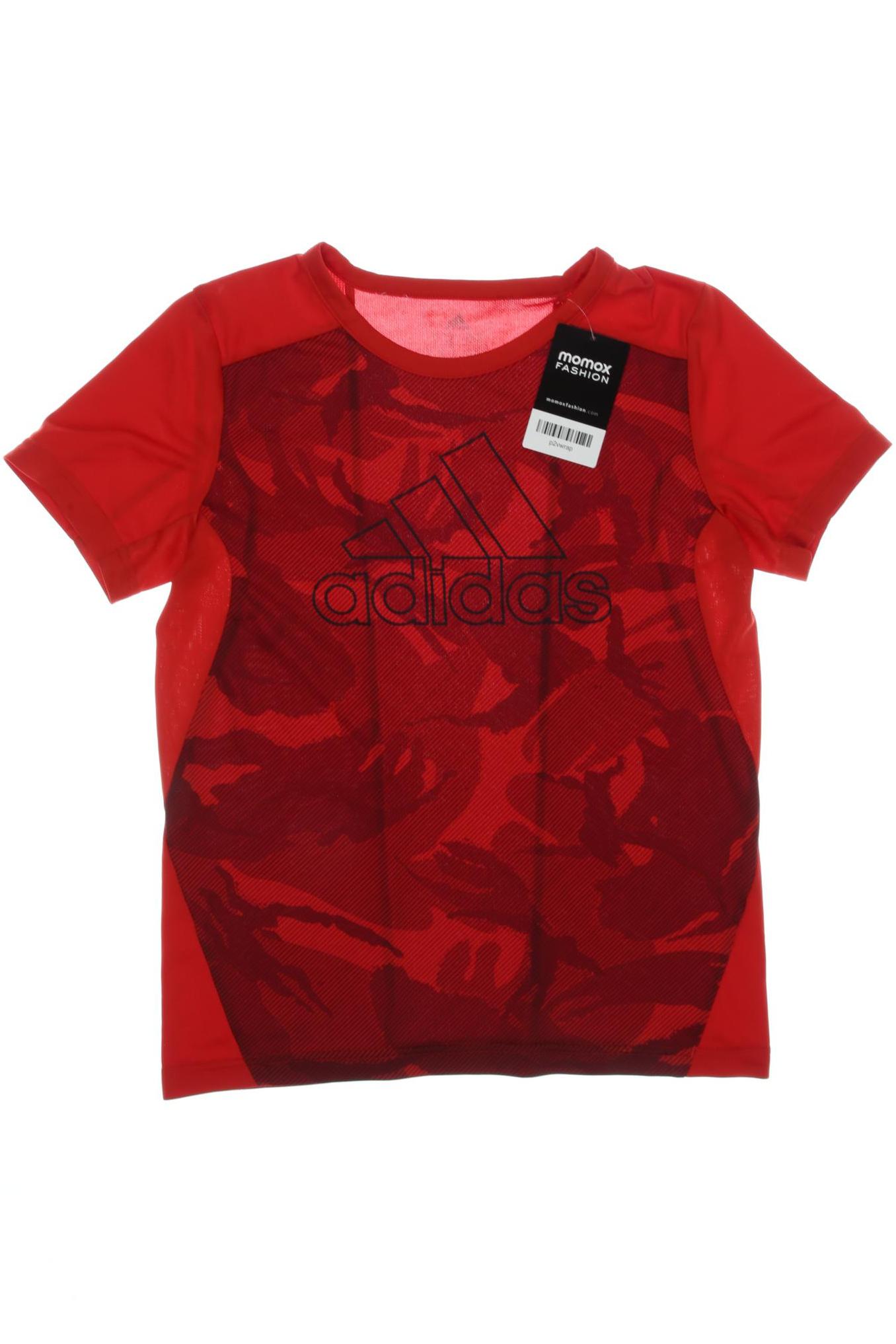 

adidas Herren T-Shirt, rot, Gr. 152