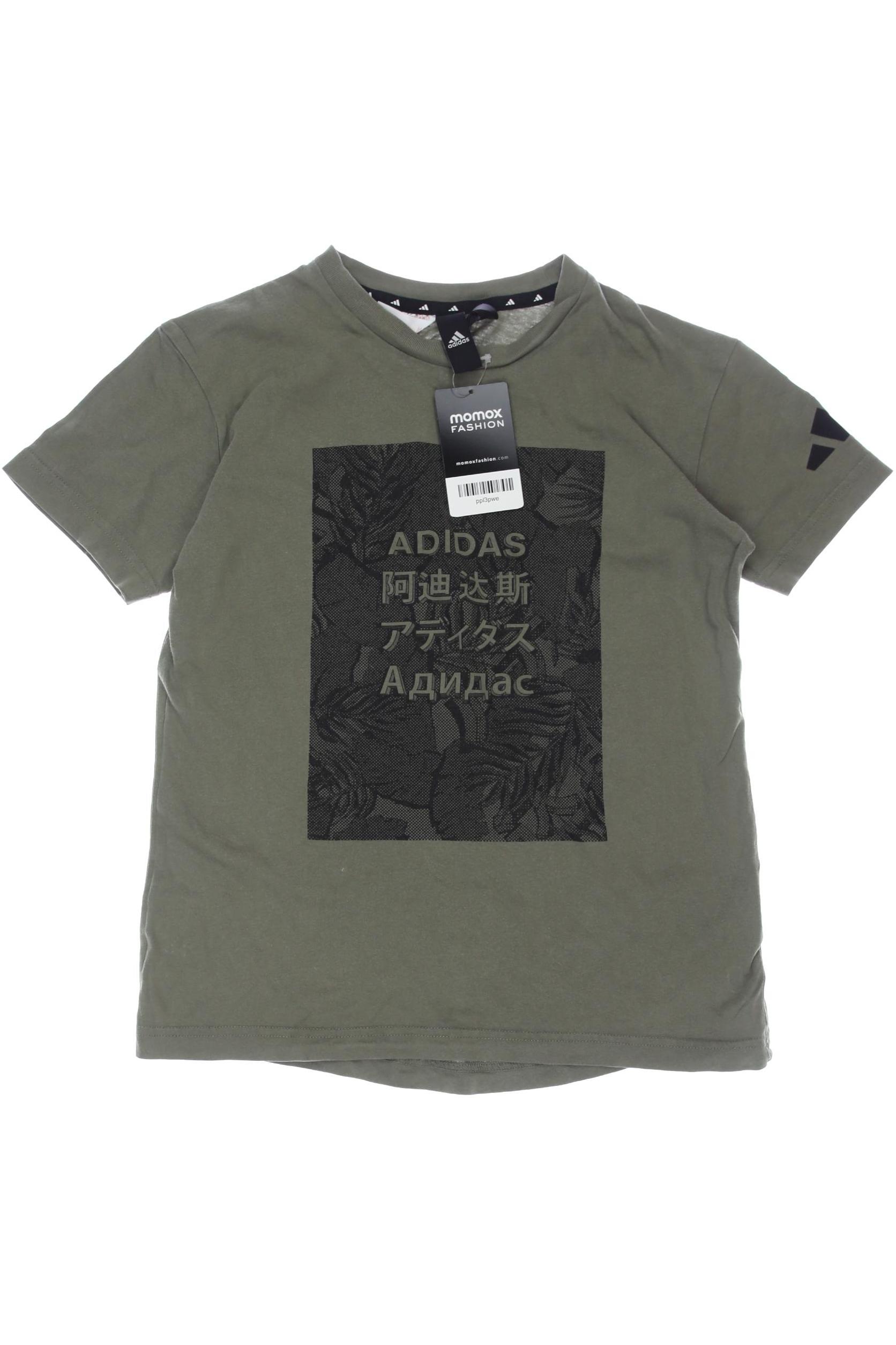 

adidas Herren T-Shirt, grün, Gr. 140