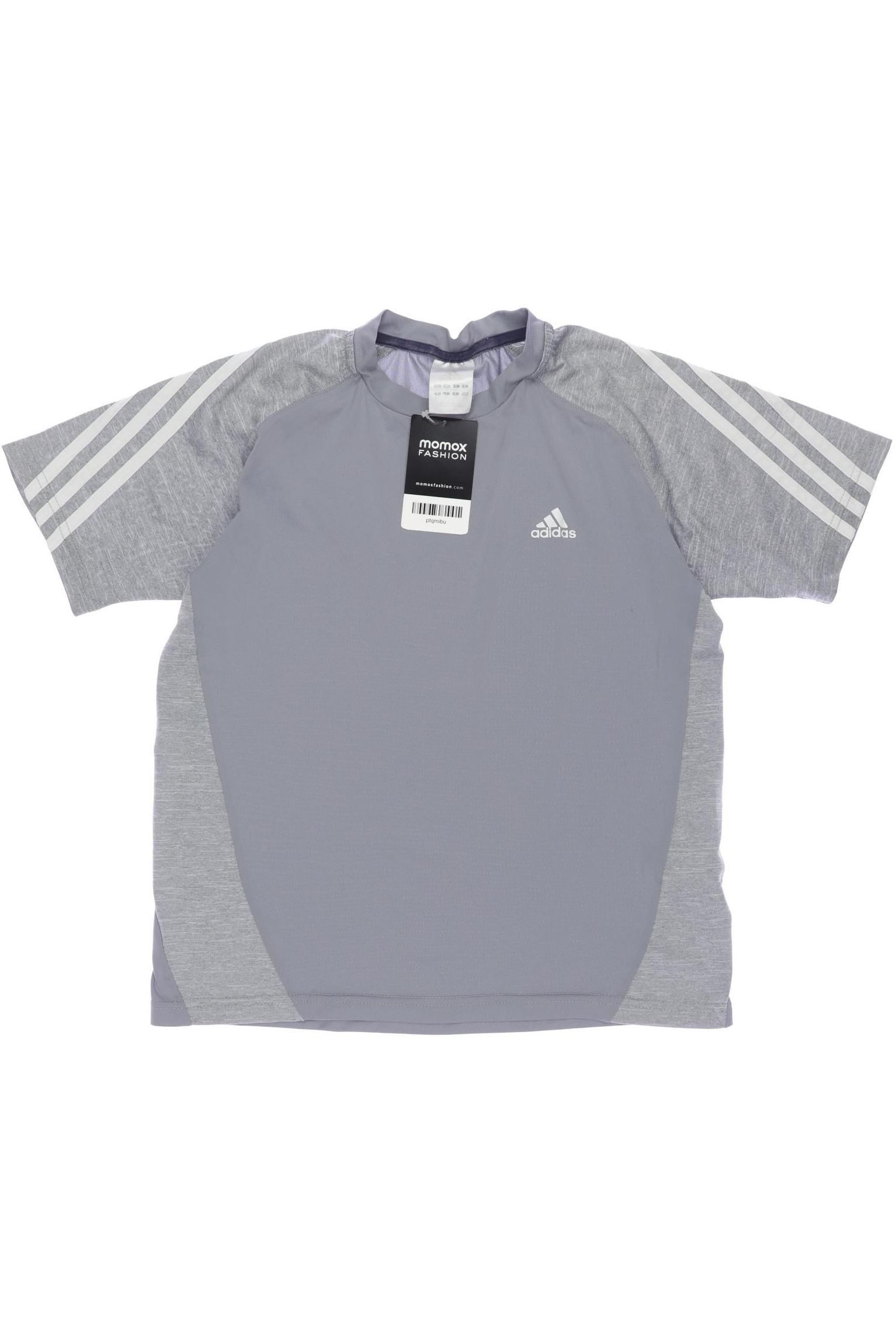 

adidas Herren T-Shirt, grau, Gr. 152