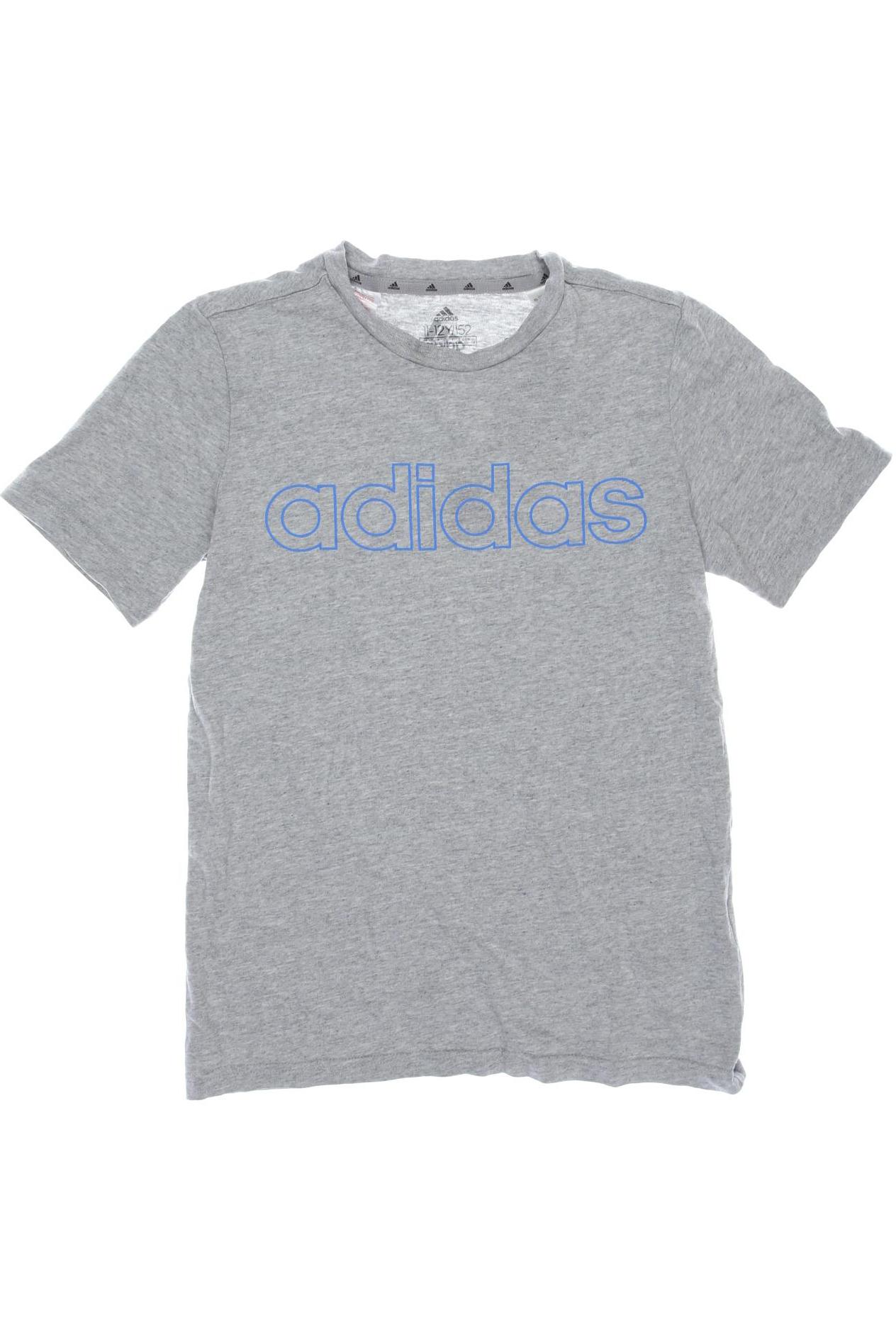 

adidas Herren T-Shirt, grau, Gr. 152