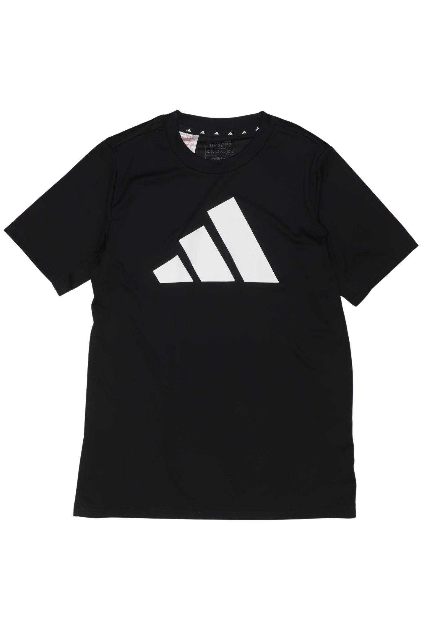 

adidas Jungen T-Shirt, schwarz, Gr. 152