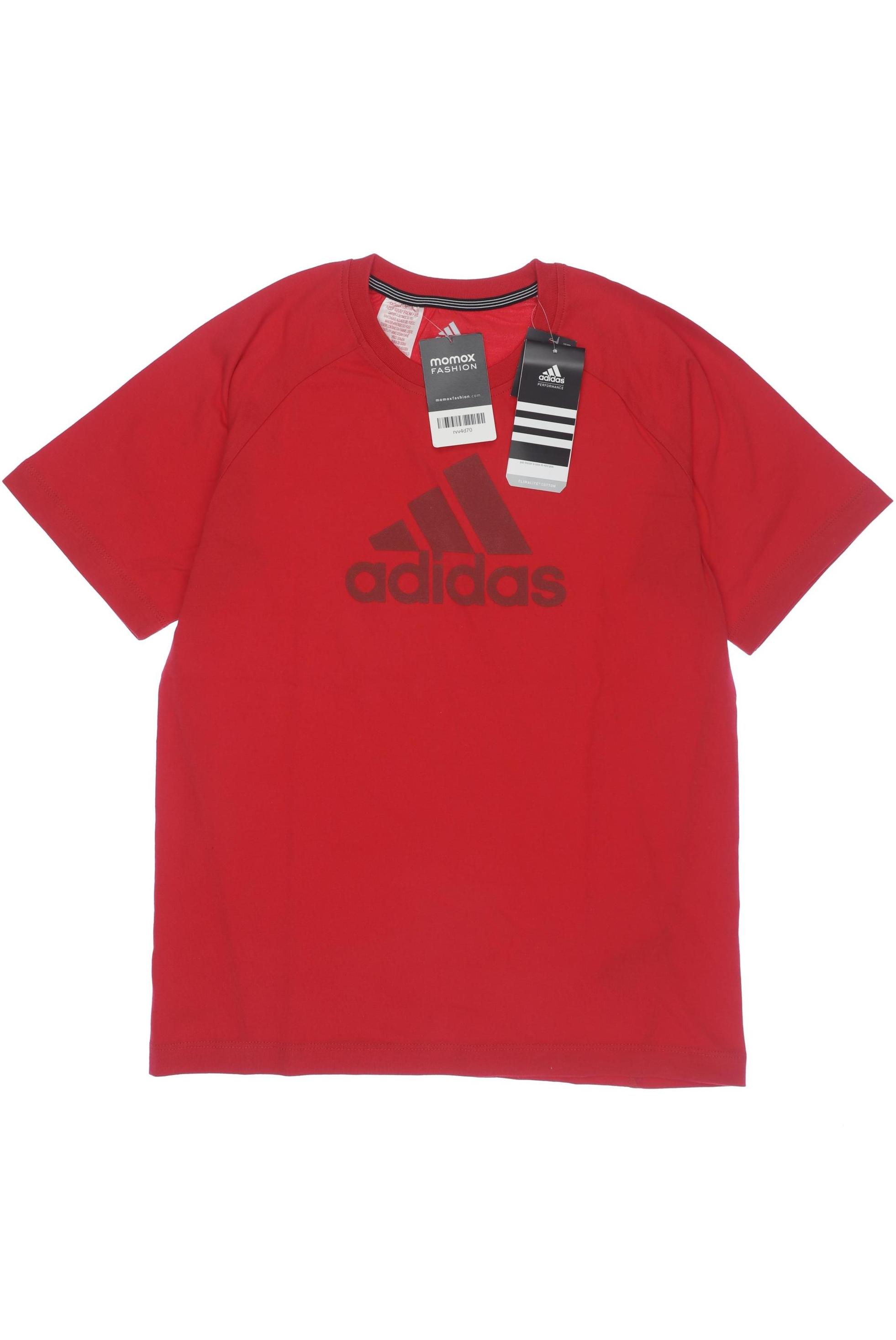 

adidas Herren T-Shirt, rot, Gr. 164