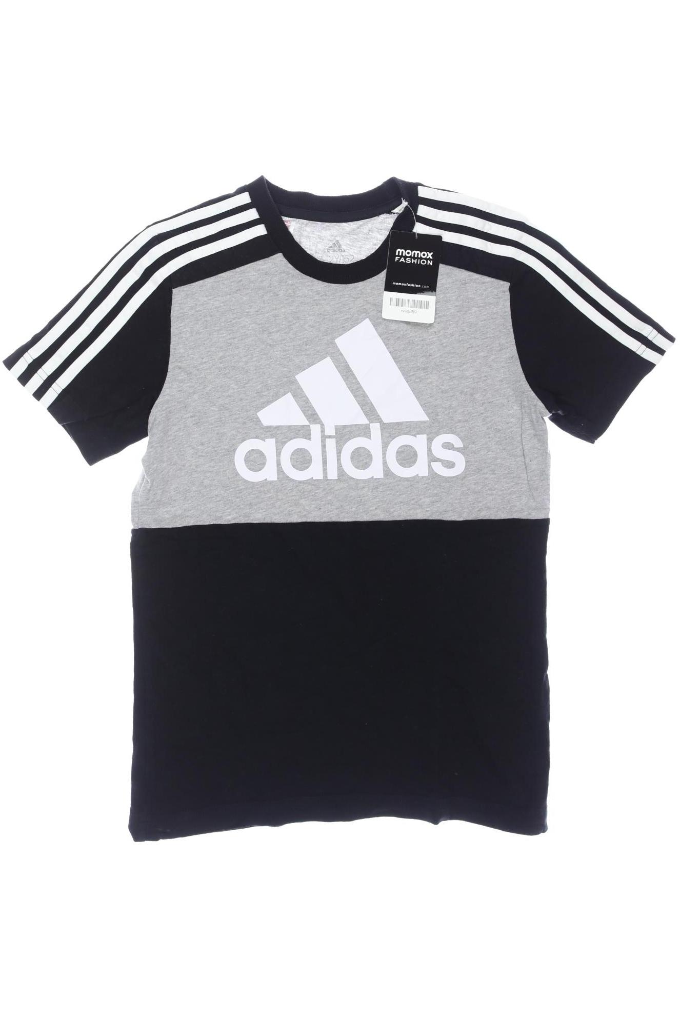 

adidas Herren T-Shirt, grau, Gr. 152