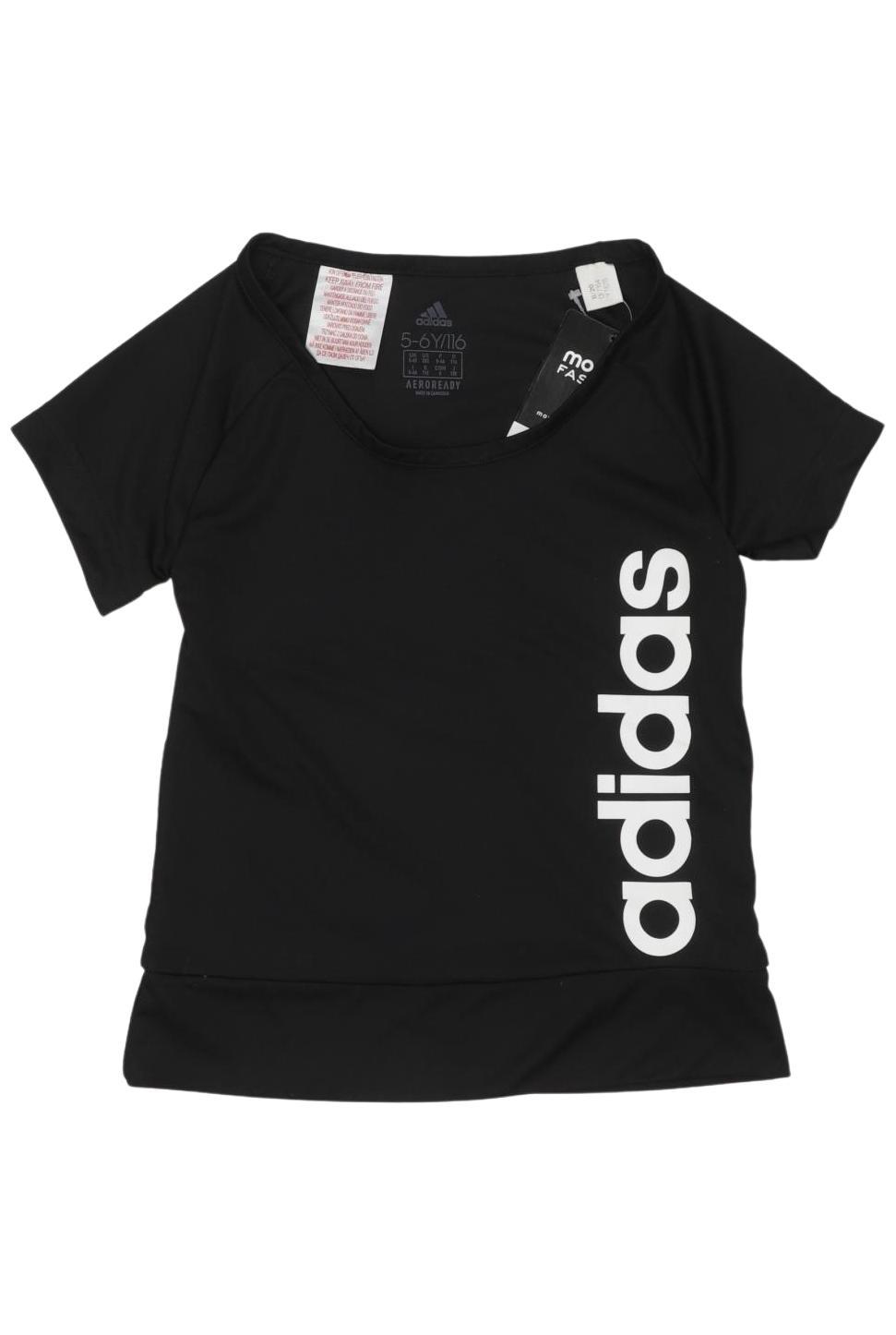 

adidas Jungen T-Shirt, schwarz, Gr. 116