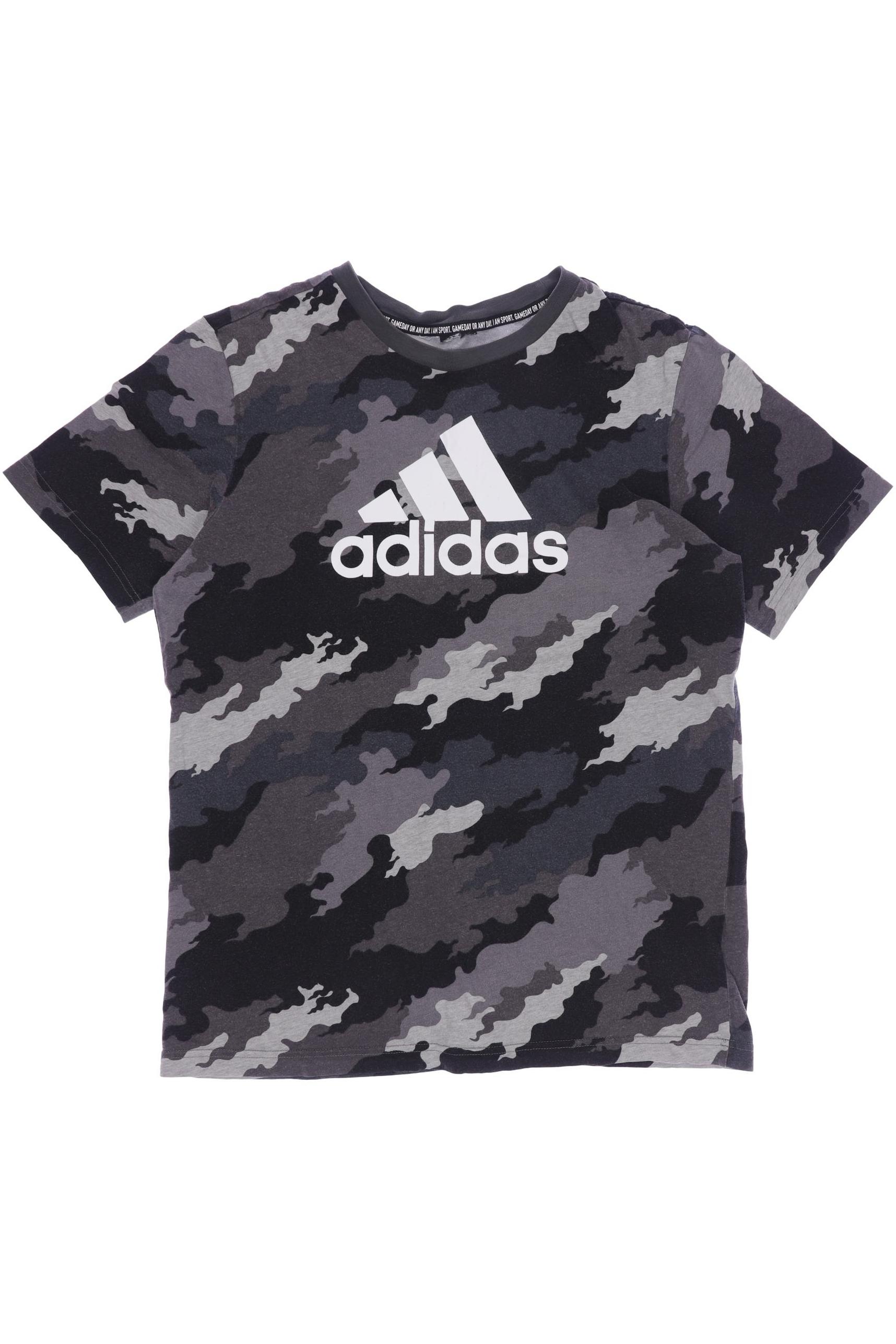 

adidas Herren T-Shirt, grau, Gr. 170