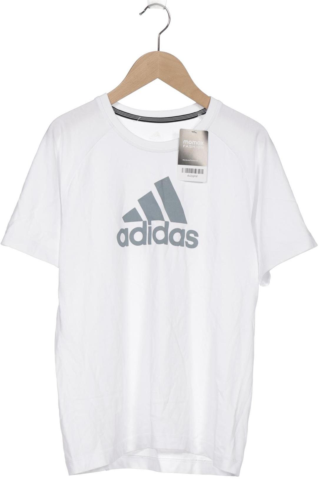 

adidas Herren T-Shirt, weiß, Gr. 176