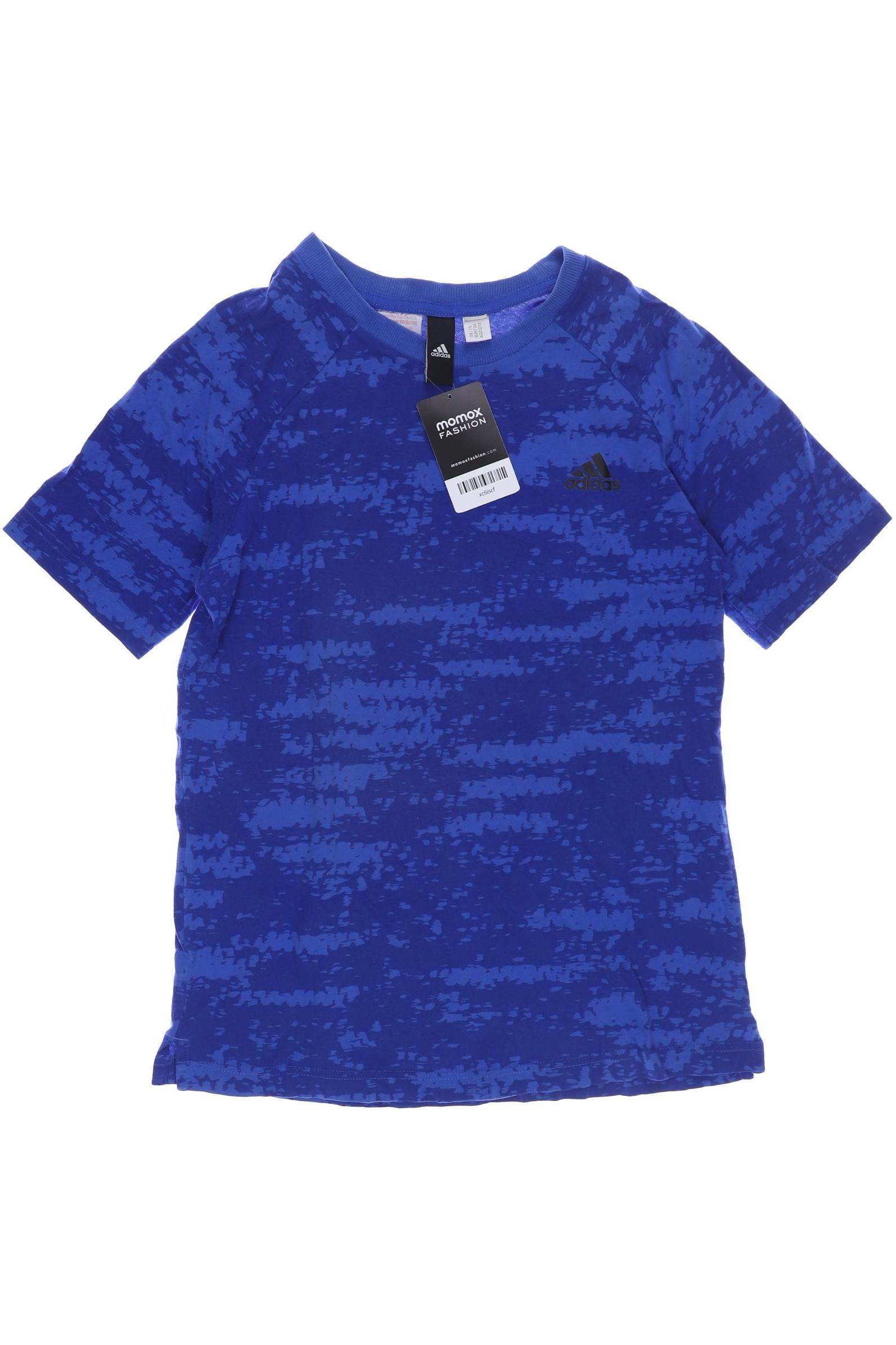 

adidas Jungen T-Shirt, blau, Gr. 164