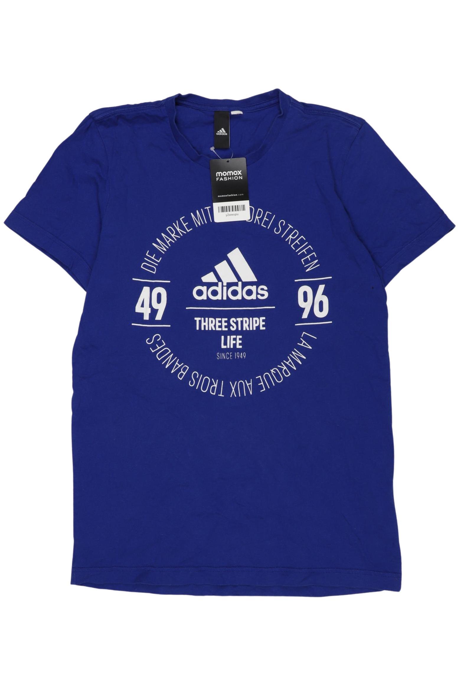 

adidas Herren T-Shirt, blau, Gr. 170