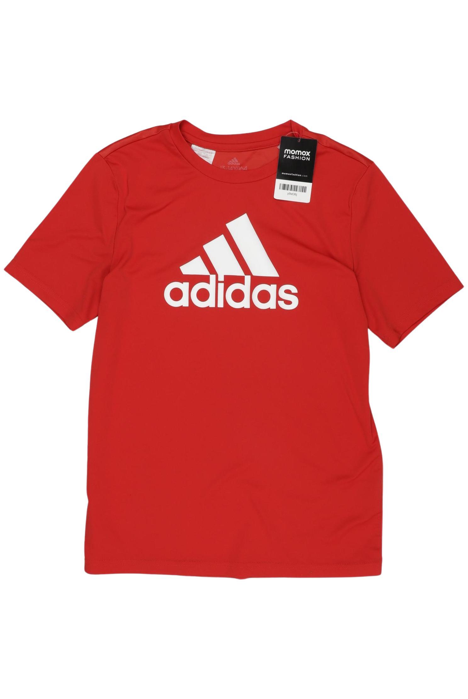 

adidas Herren T-Shirt, rot, Gr. 164