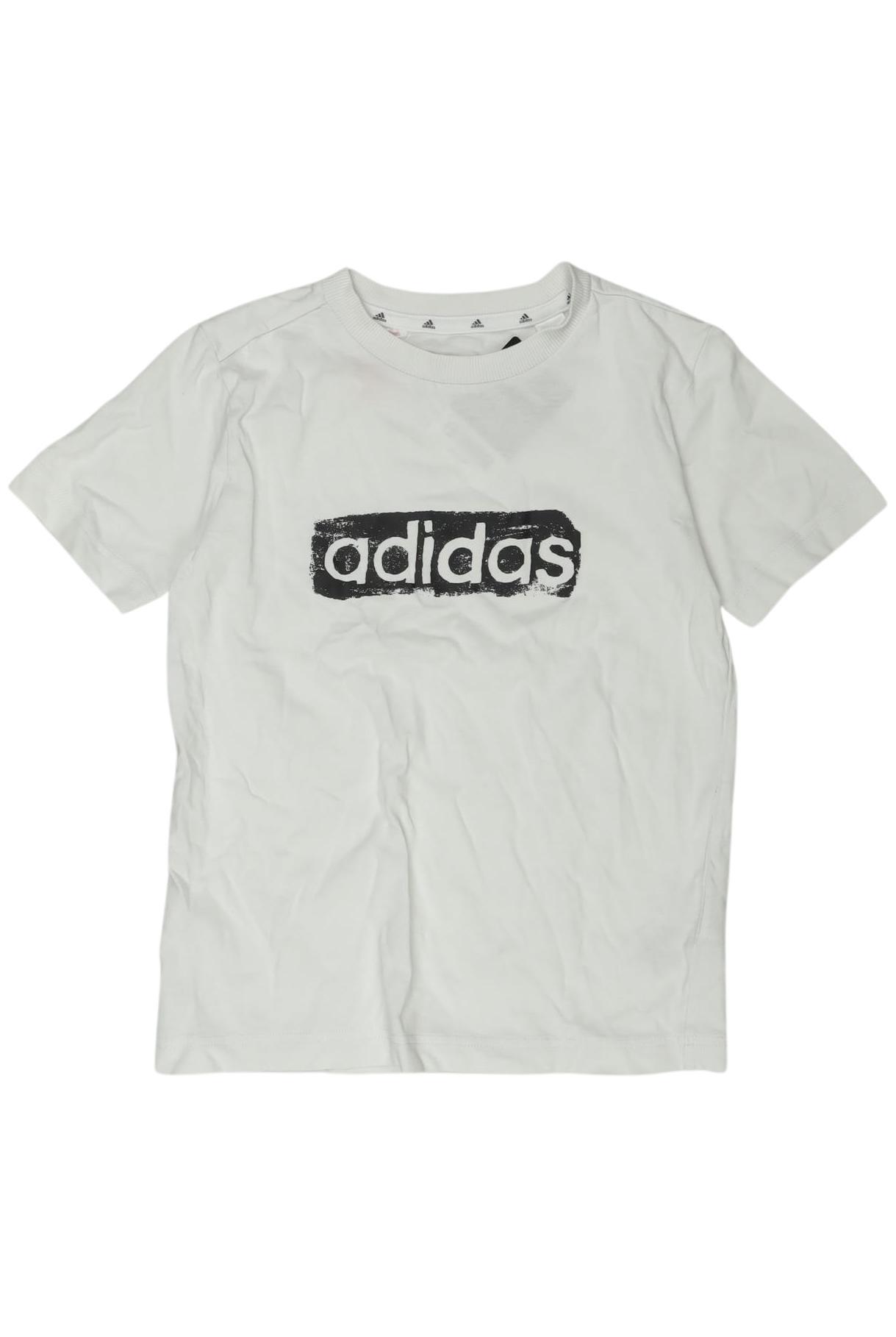 

adidas Jungen T-Shirt, weiß, Gr. 134