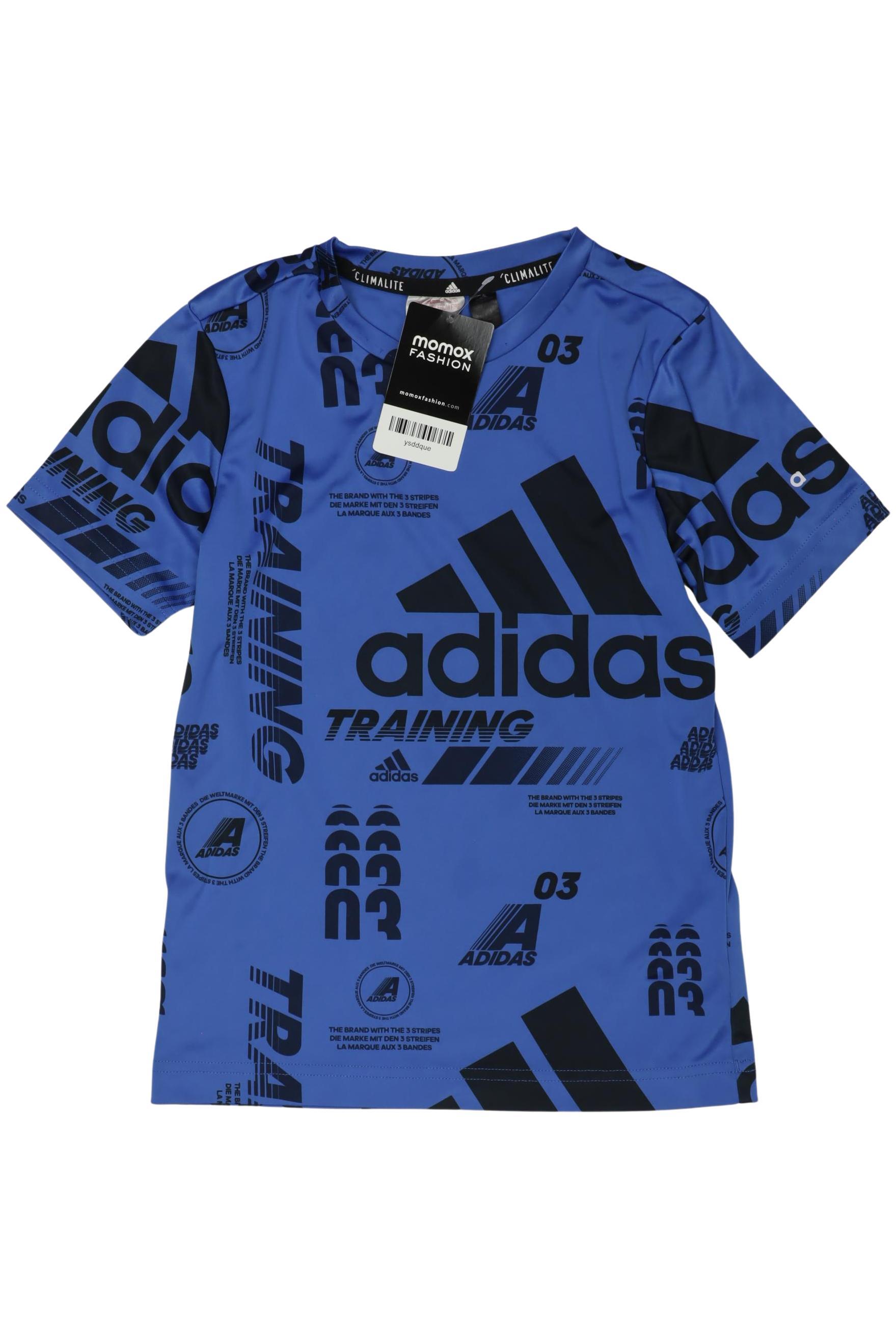 

adidas Jungen T-Shirt, blau, Gr. 128