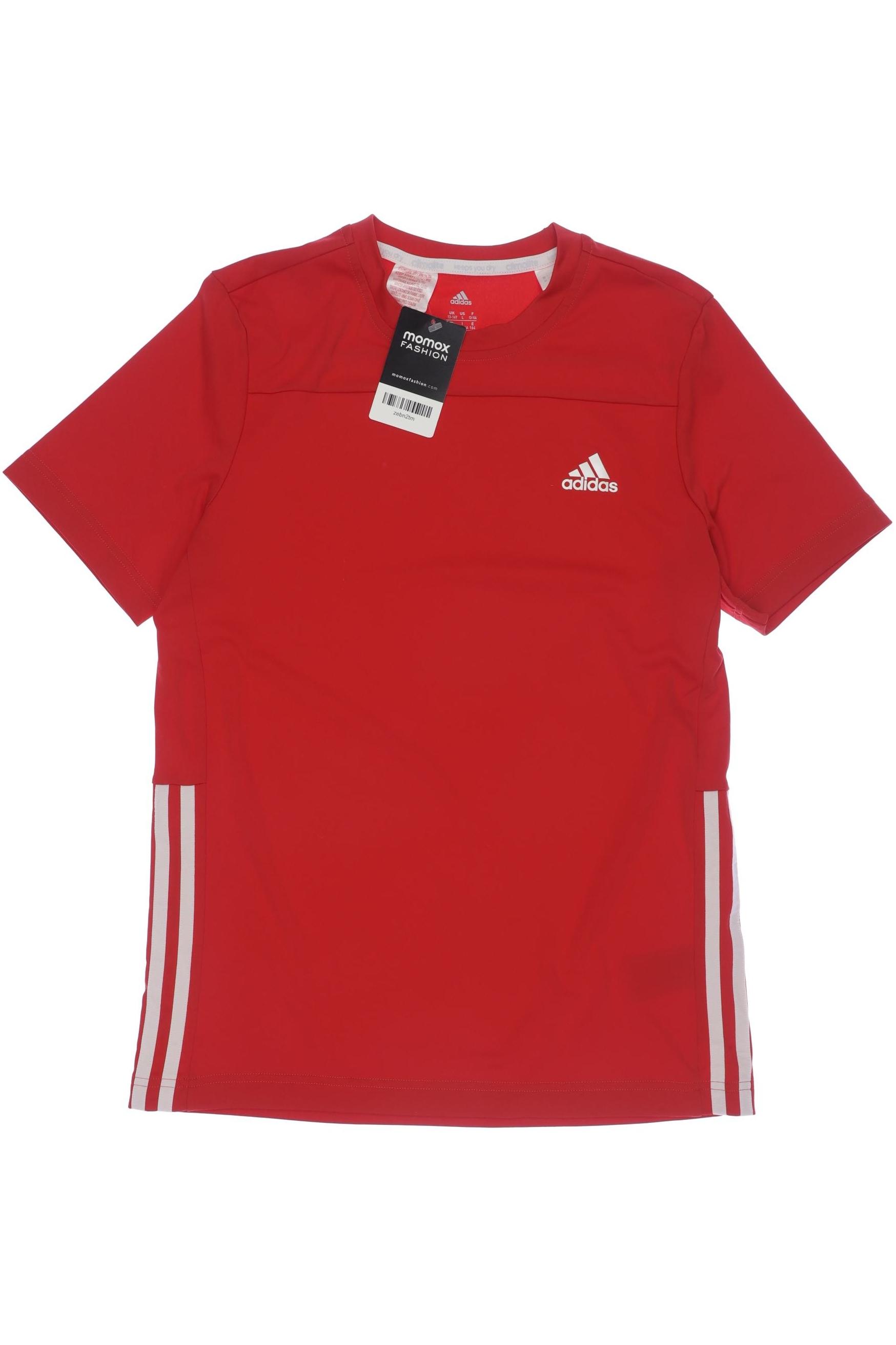 

adidas Jungen T-Shirt, rot, Gr. 164