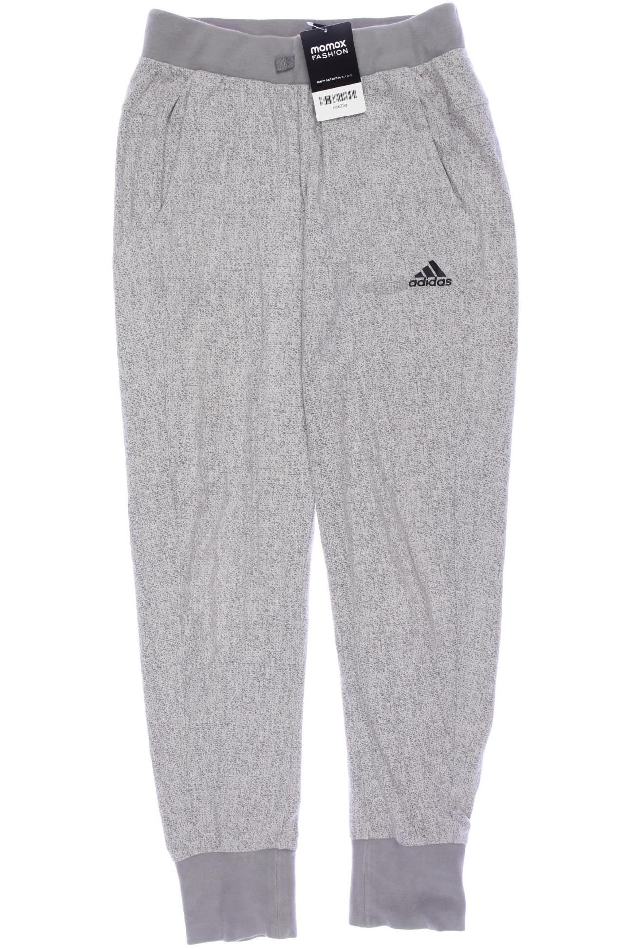 

adidas Damen Stoffhose, grau, Gr. 164