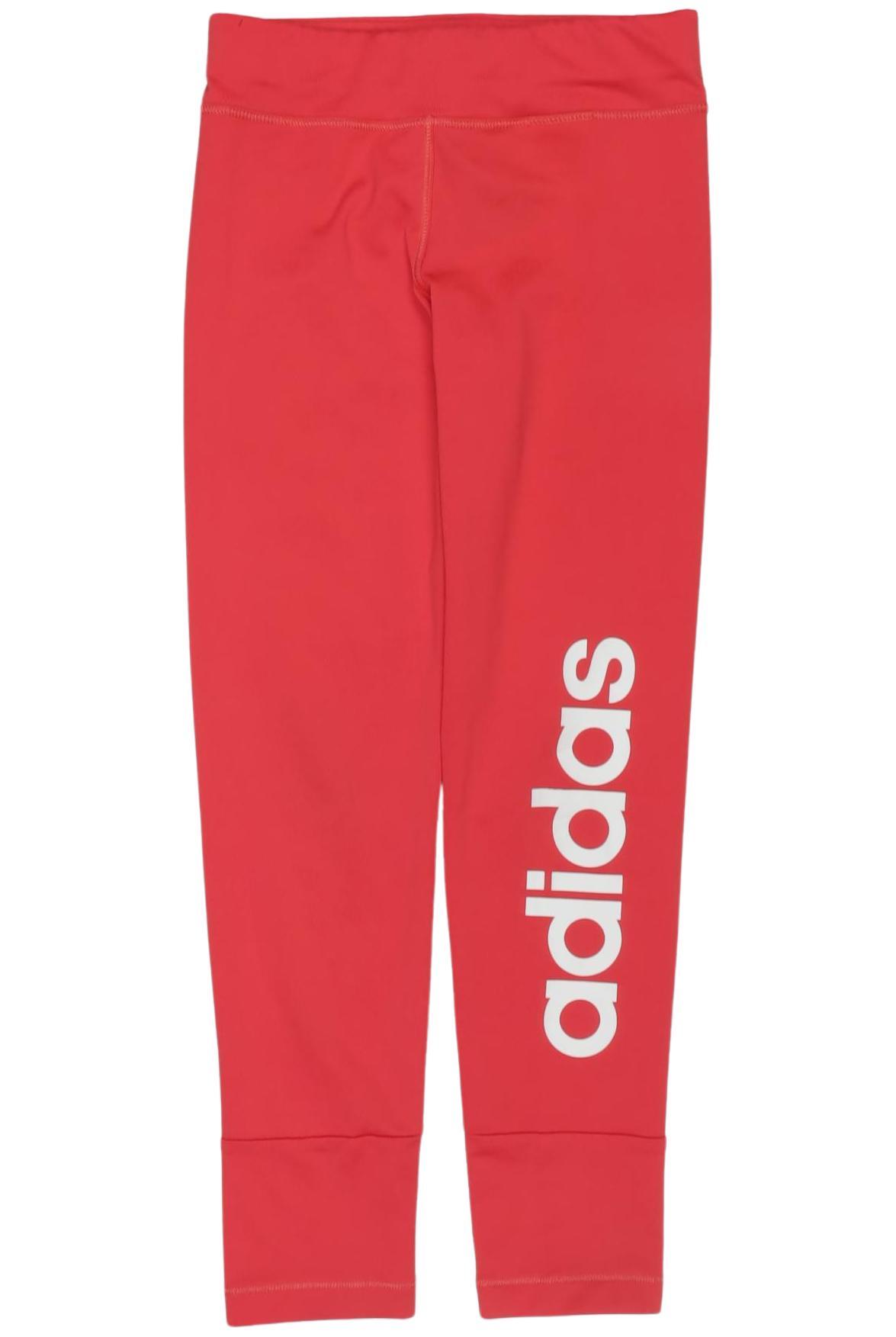 

adidas Mädchen Stoffhose, rot, Gr. 128