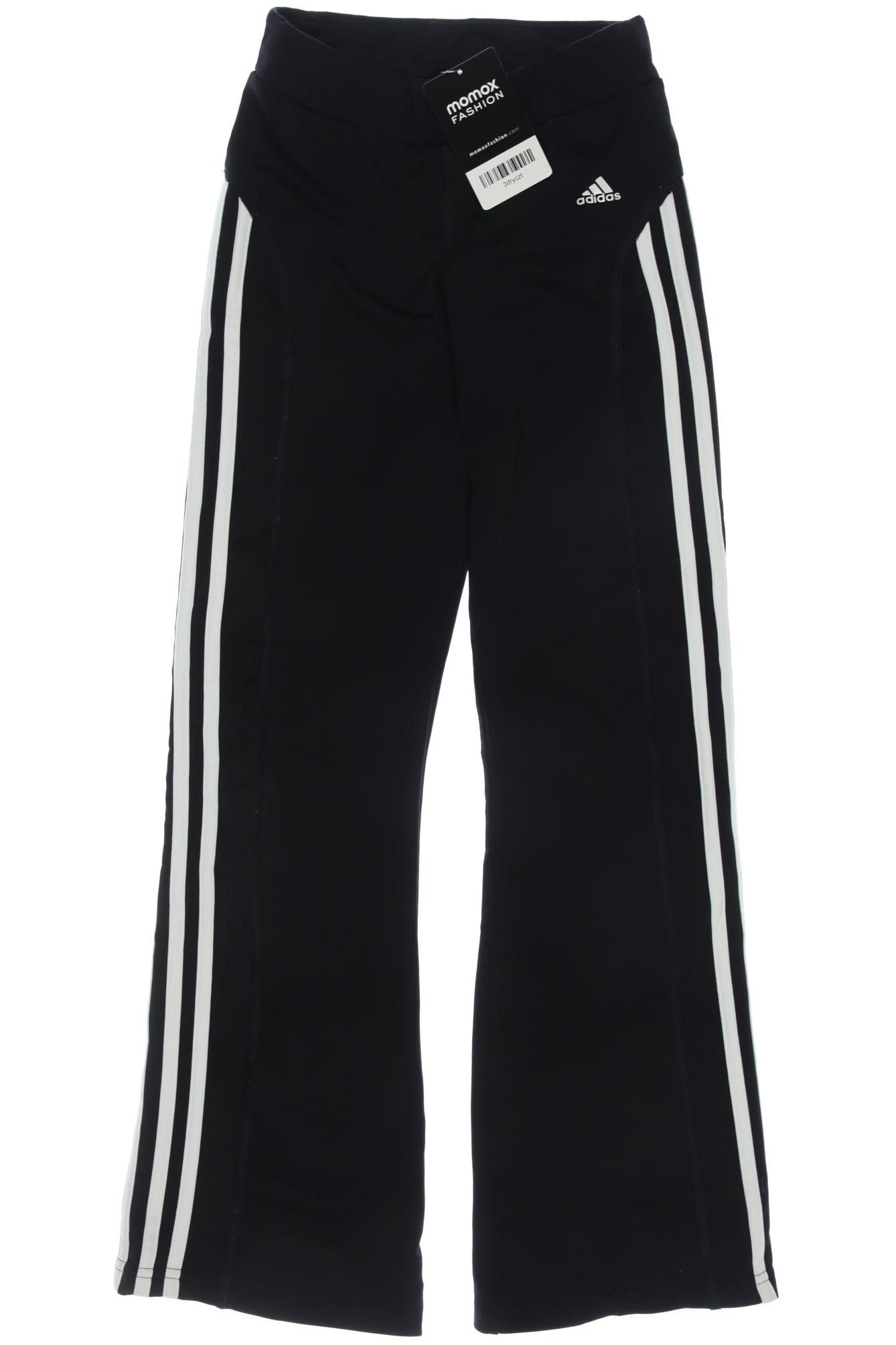 

adidas Damen Stoffhose, schwarz, Gr. 140