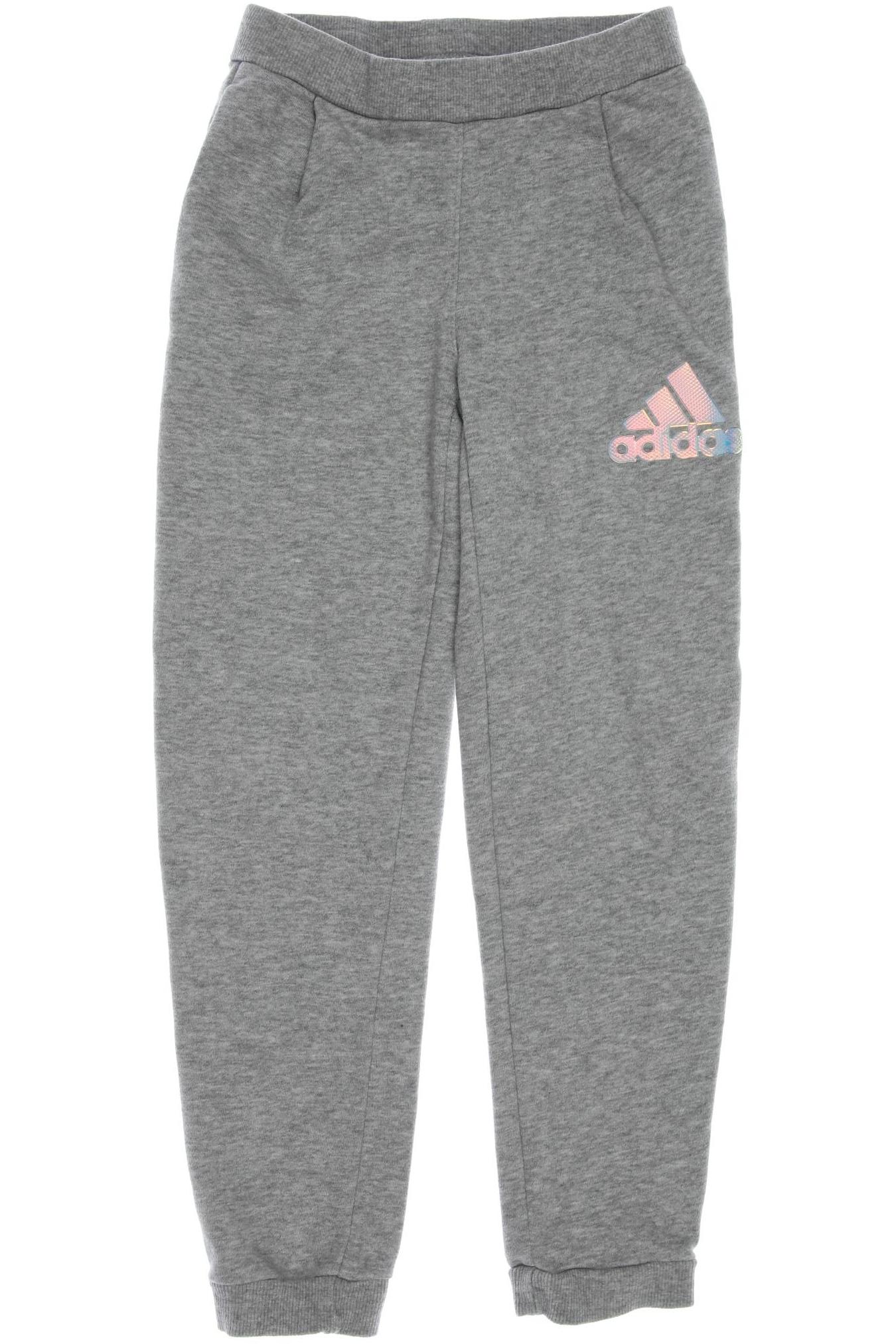 

adidas Damen Stoffhose, grau, Gr. 128
