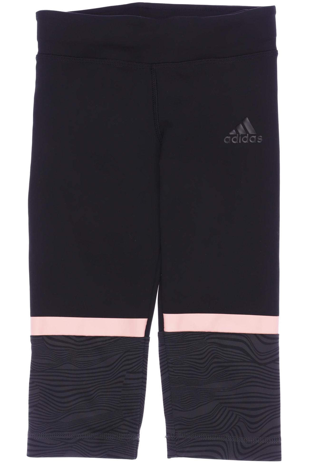 

adidas Damen Stoffhose, schwarz, Gr. 128