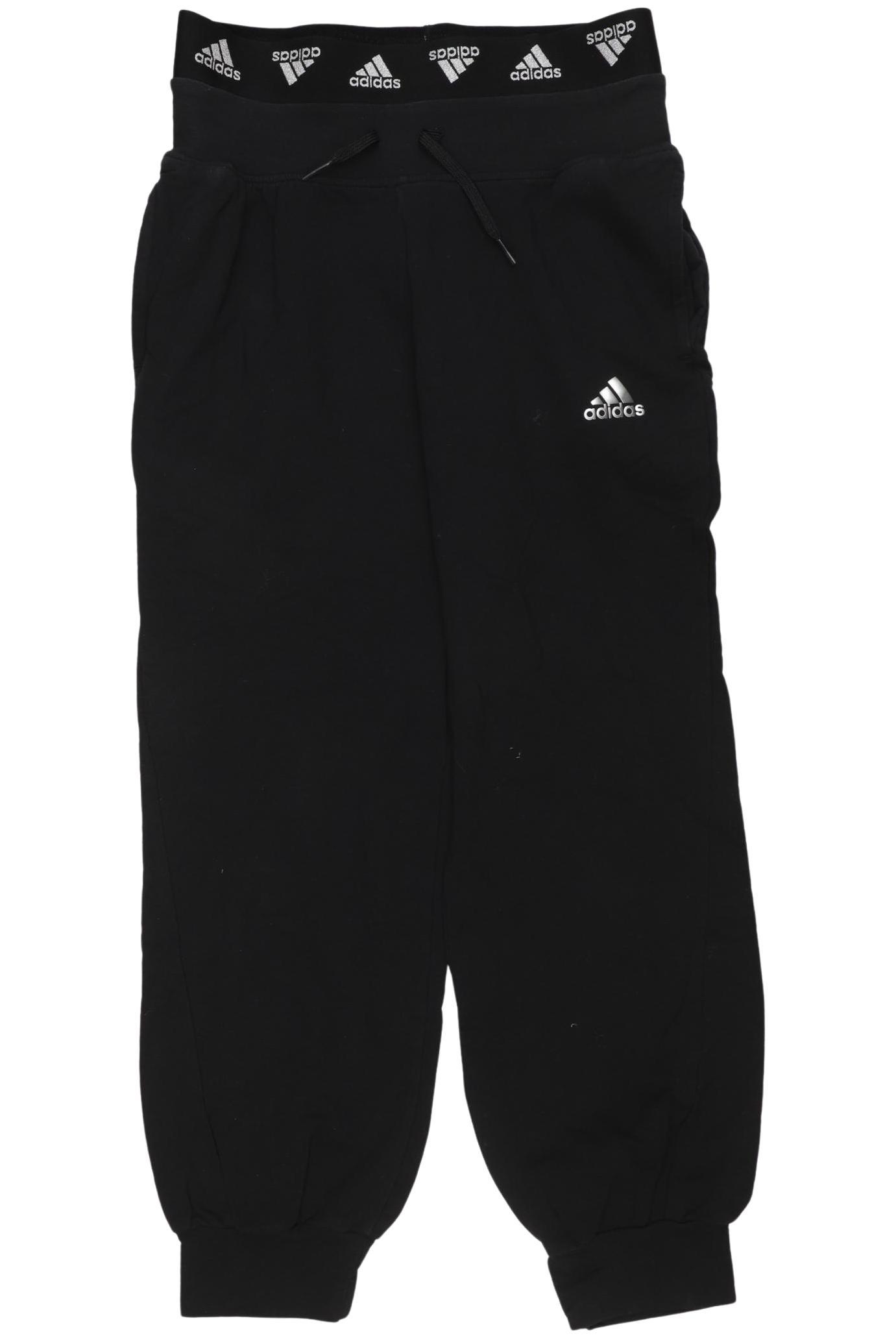 

adidas Mädchen Stoffhose, schwarz, Gr. 152