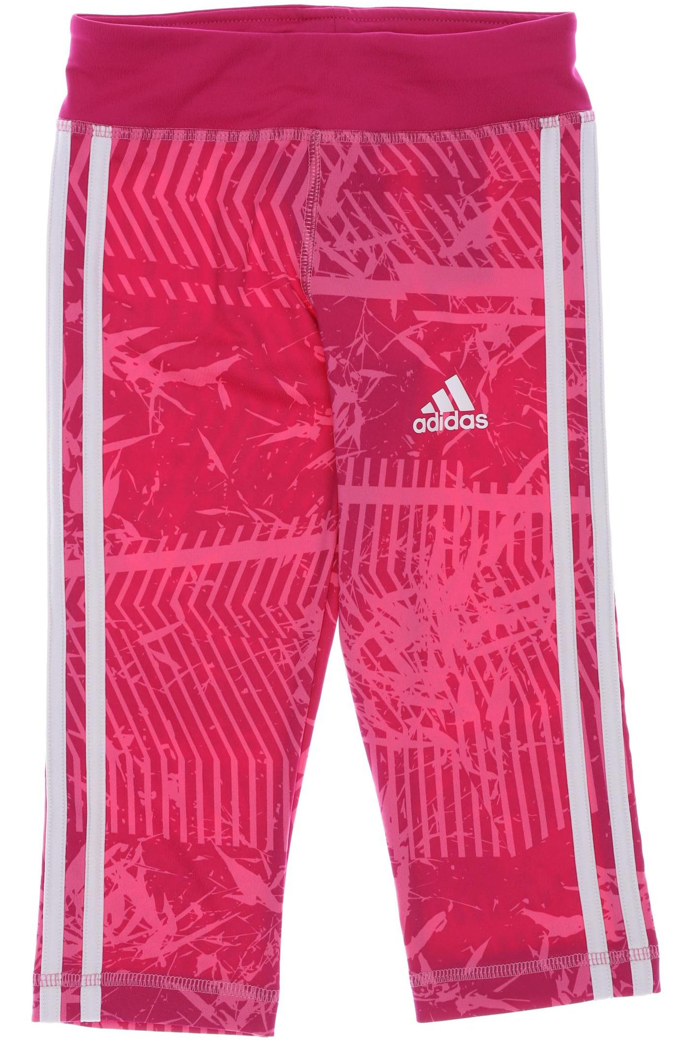 

adidas Damen Stoffhose, pink, Gr. 128