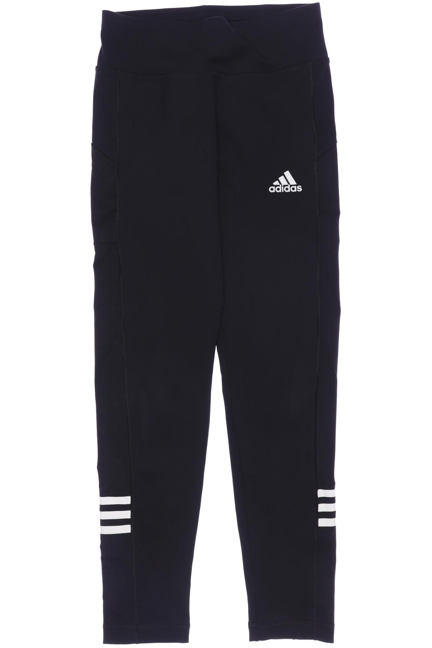 

adidas Damen Stoffhose, schwarz, Gr. 122