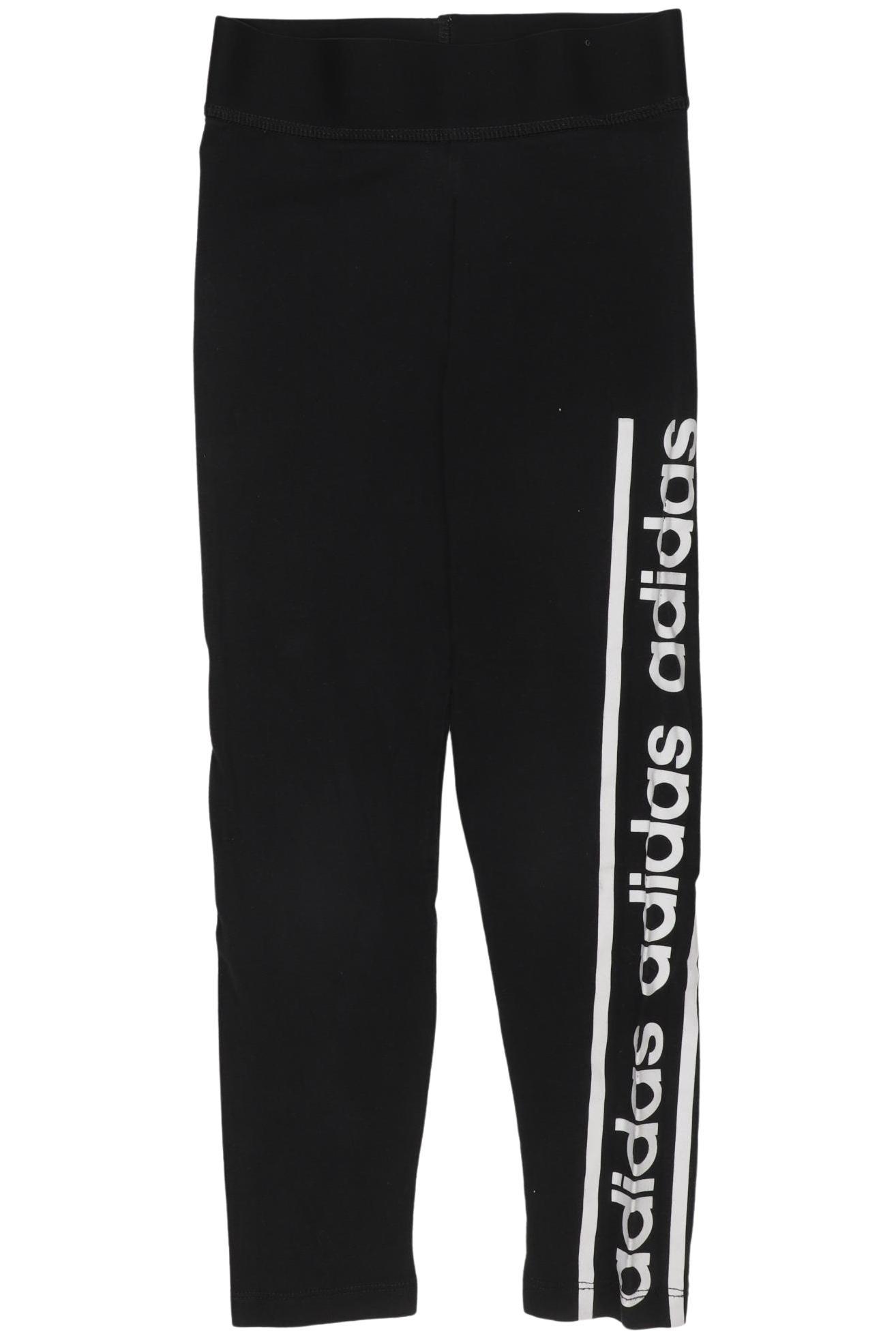 

adidas Mädchen Stoffhose, schwarz, Gr. 128