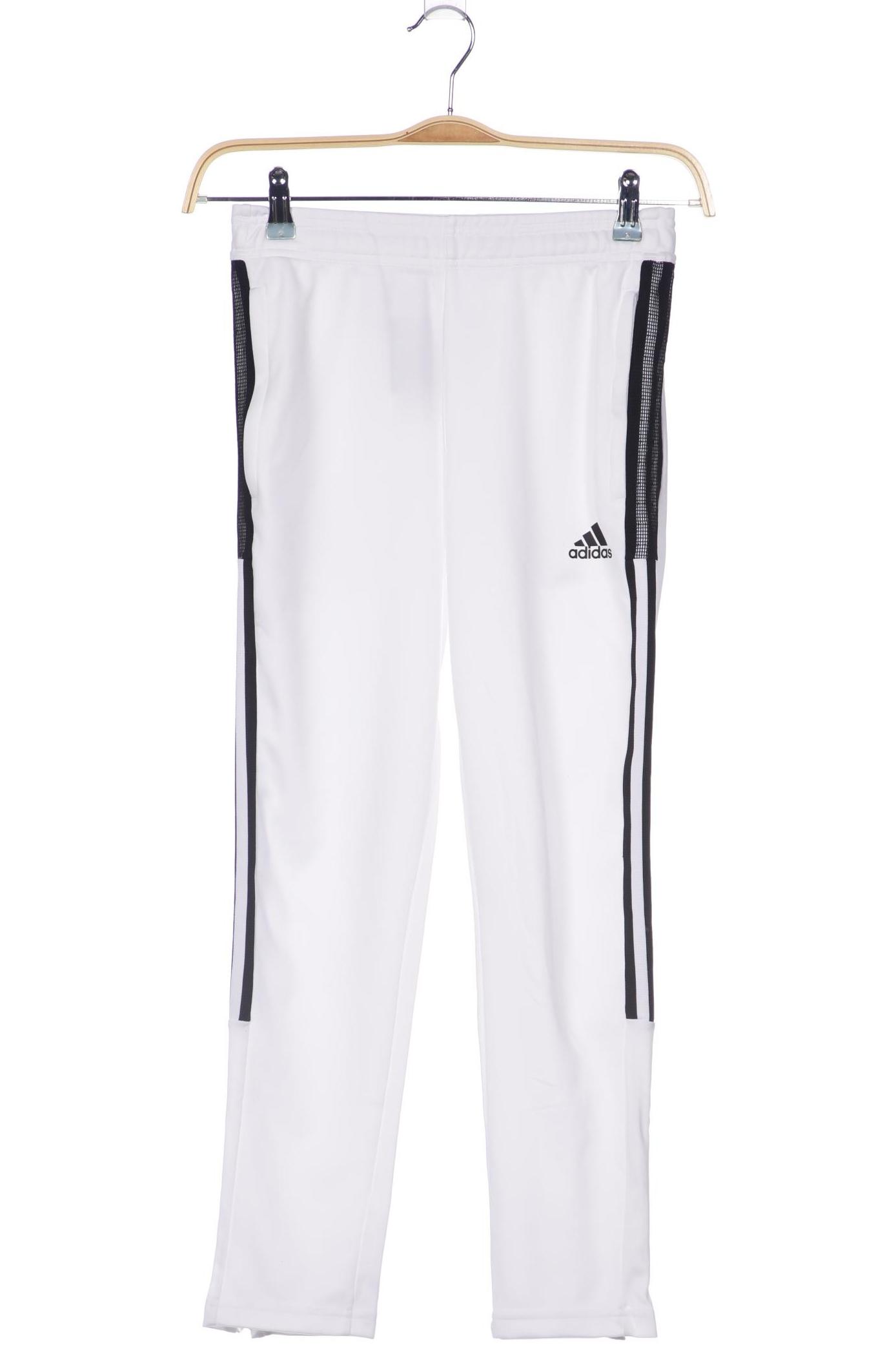 

adidas Damen Stoffhose, weiß, Gr. 152