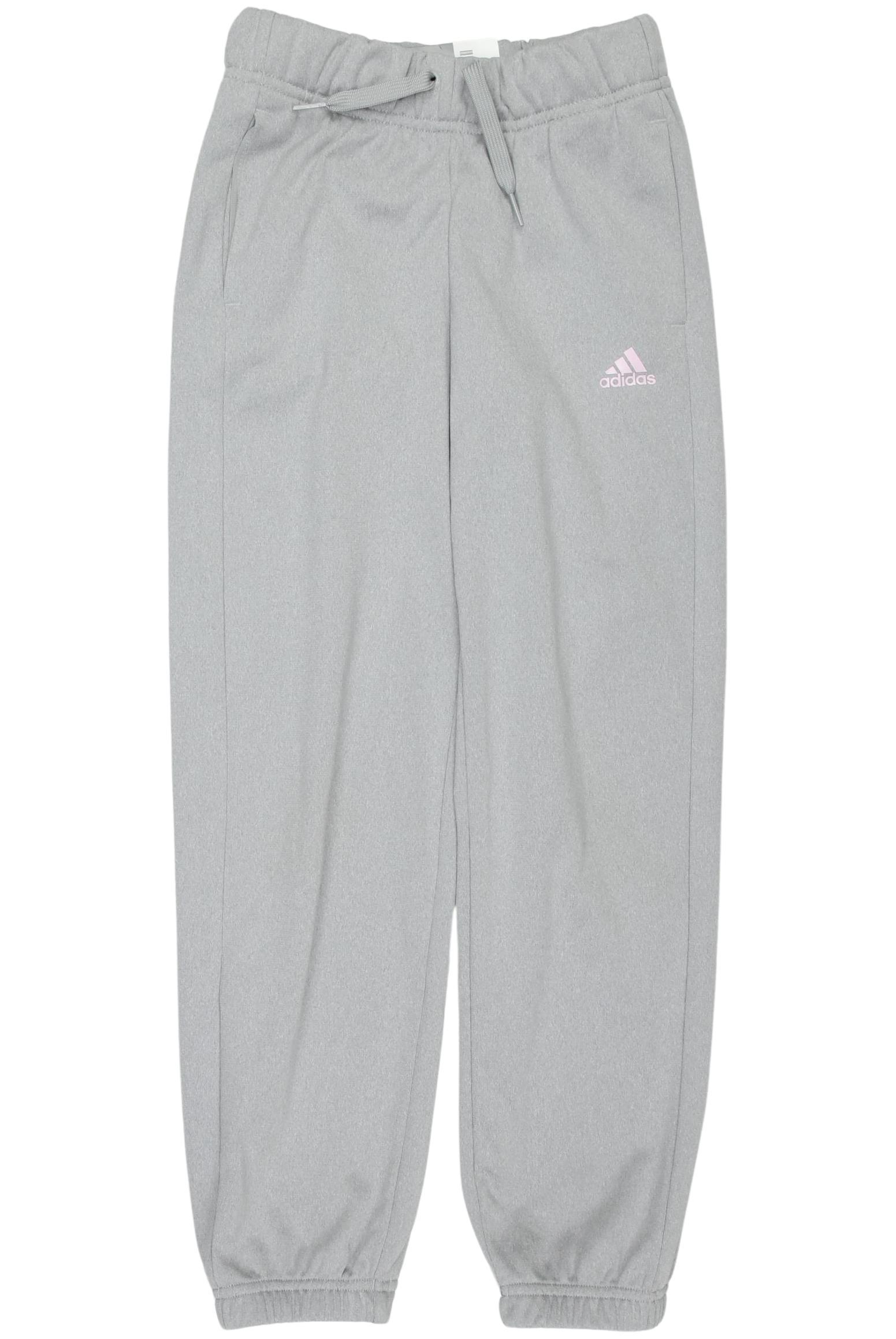 

adidas Damen Stoffhose, grau, Gr. 128