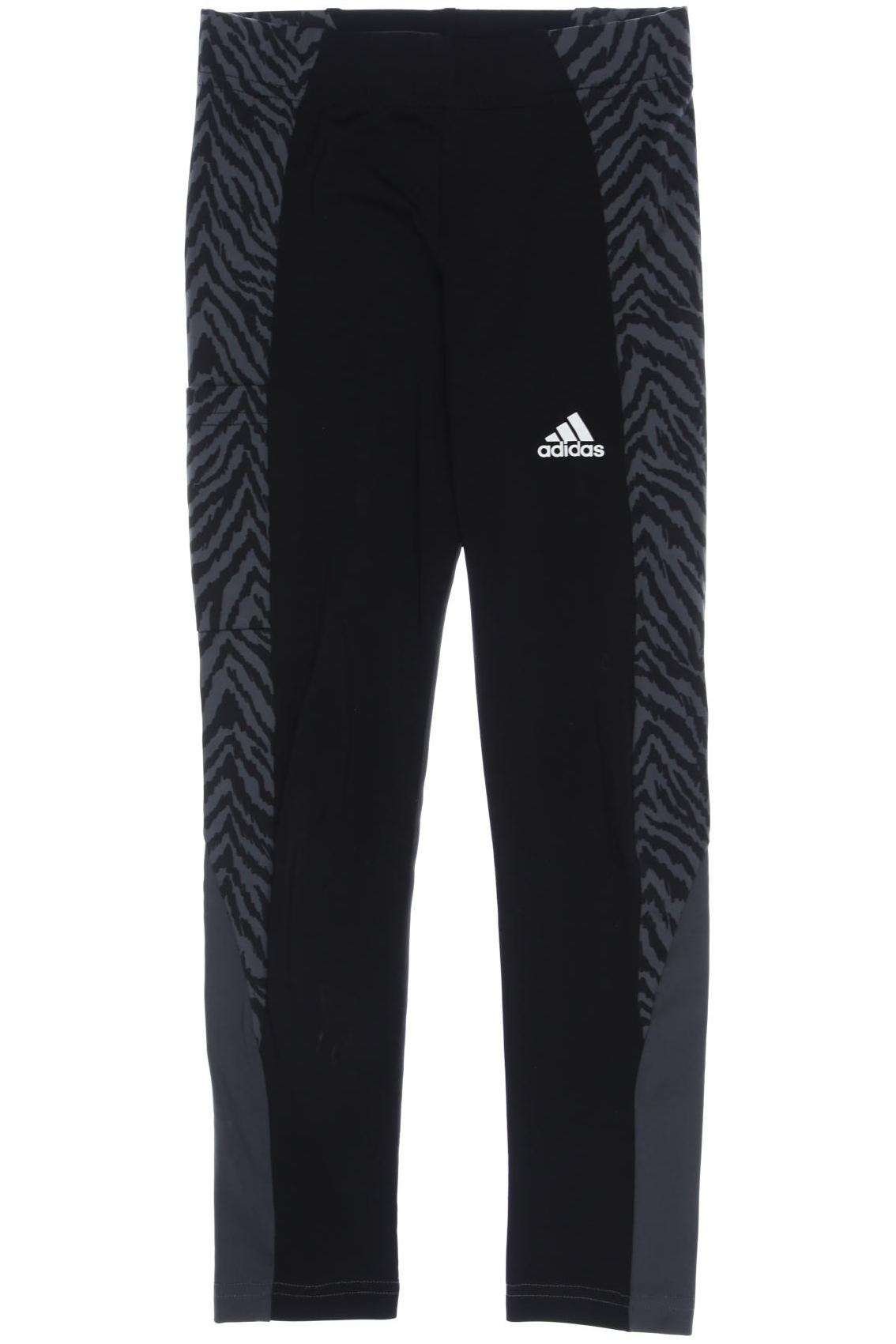 

adidas Damen Stoffhose, schwarz, Gr. 128
