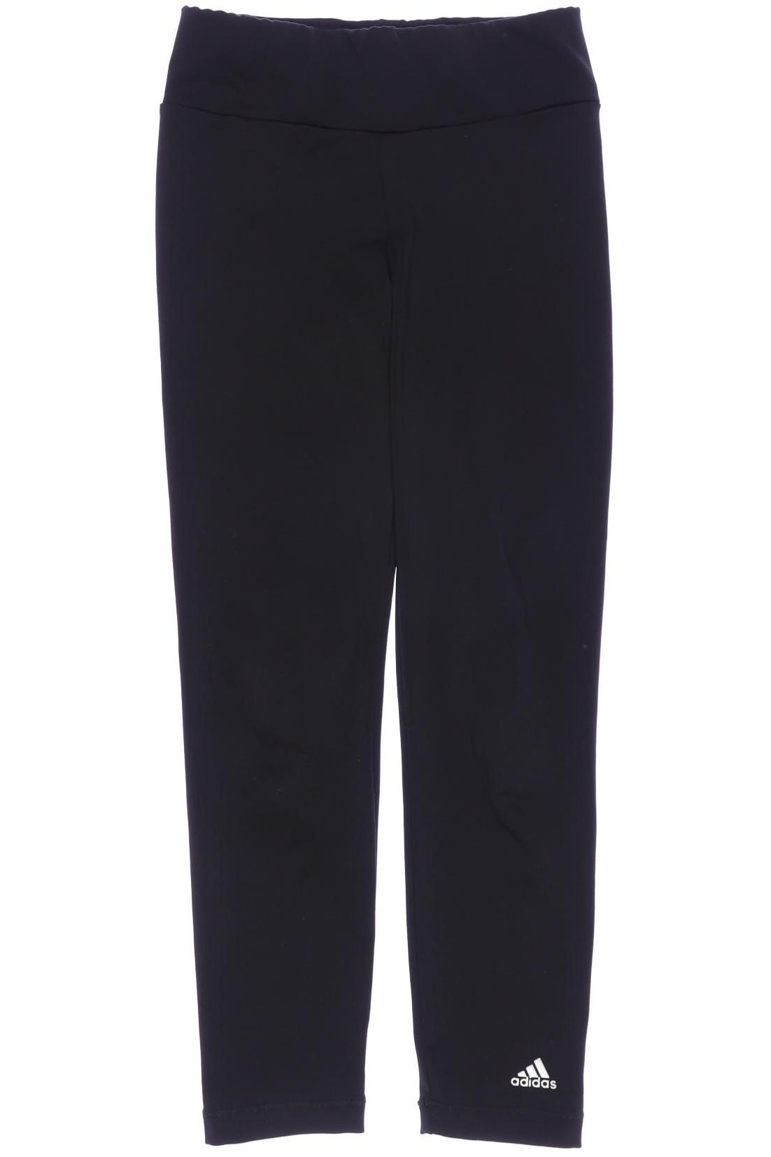

adidas Damen Stoffhose, schwarz, Gr. 128